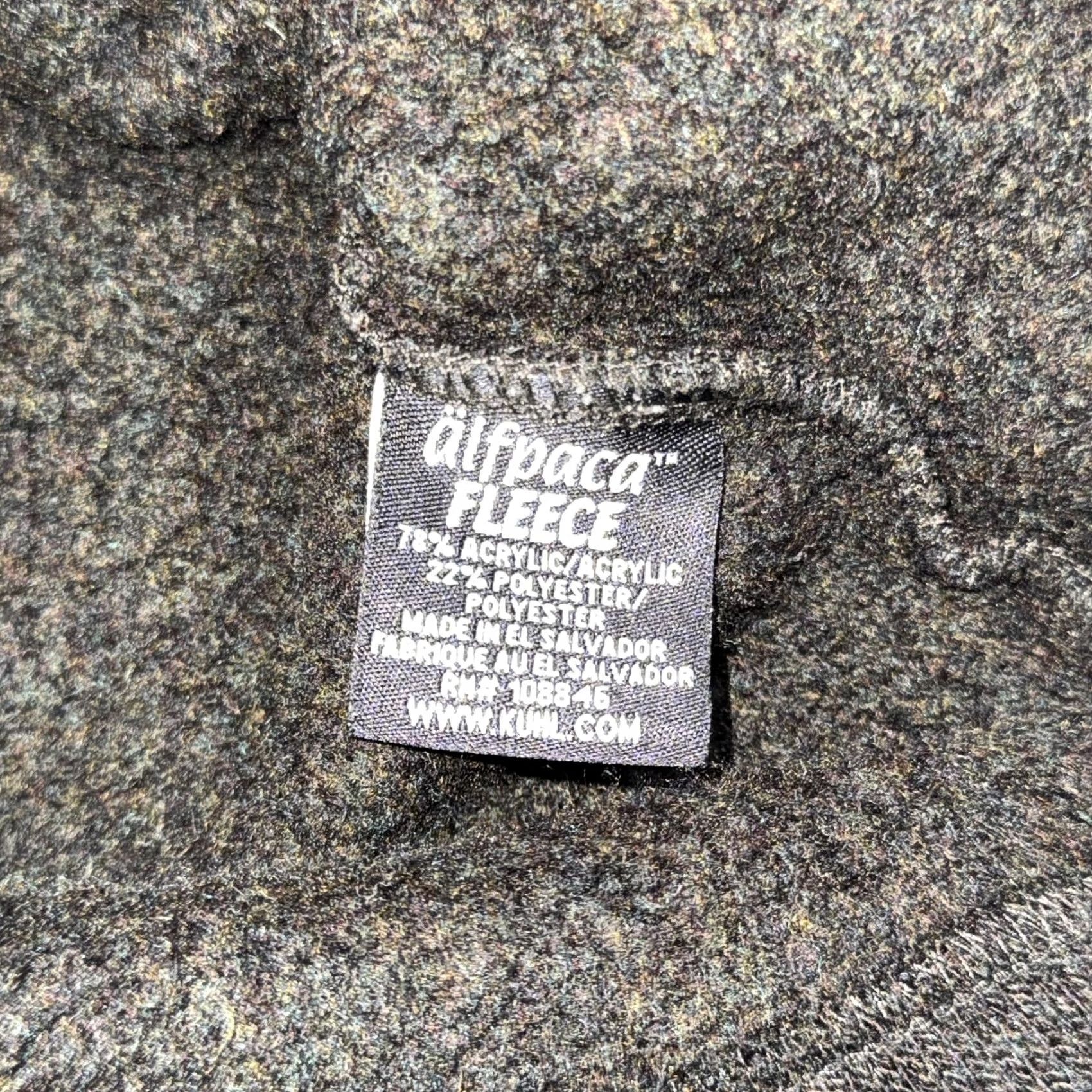 Vintage Kuhl Sweater Mens 2XL Gray Alfpaca Fleece Quarter Zip Mock Neck Pullover Size US XXL / EU 58 / 5 - 4 Thumbnail