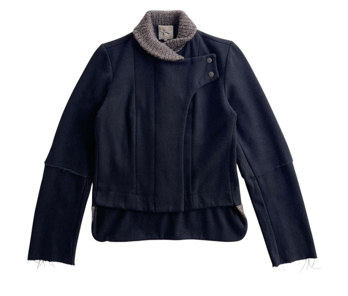 Preen by Thornton Bregrazzi Preen Wool Asymmetrical Reconstruct Jacket UK Size US S / EU 44-46 / 1 - 4 Thumbnail