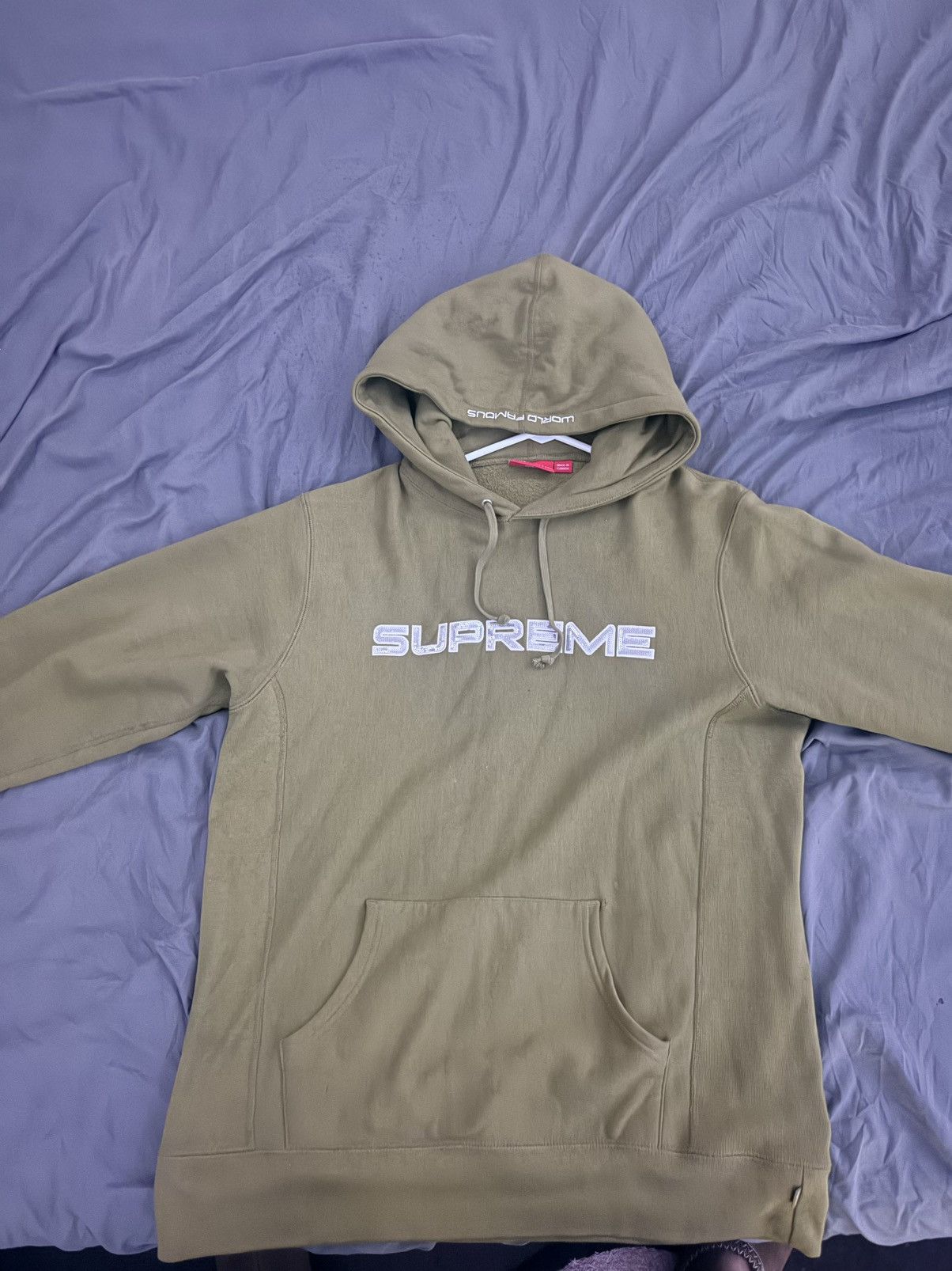 Supreme 2017 Supreme Moss Green Hoodie Size US L / EU 52-54 / 3 - 2 Thumbnail