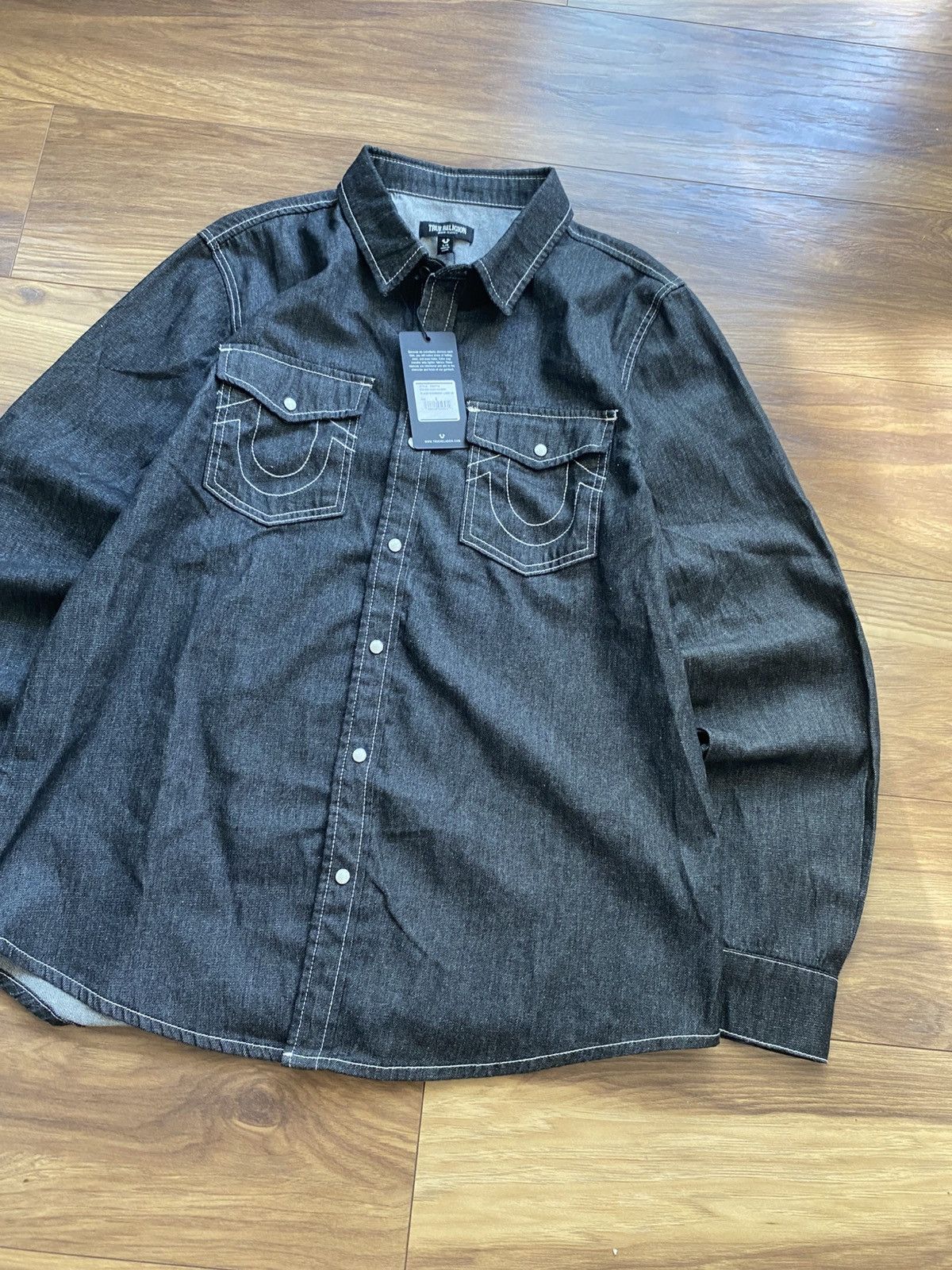 True Religion New True Religion Overshirt Jacket Denim Size US L / EU 52-54 / 3 - 10 Thumbnail
