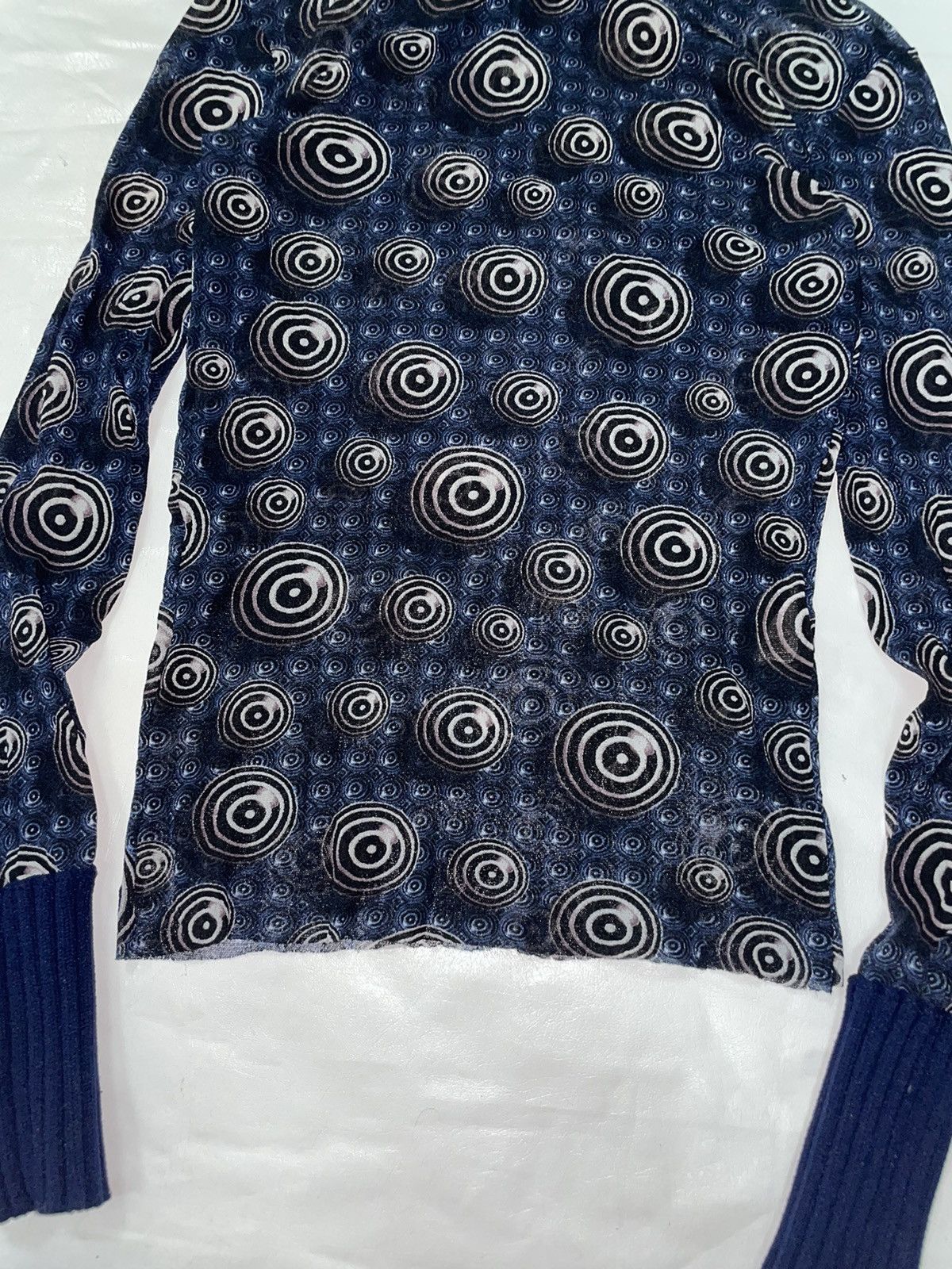 Jean Paul Gaultier × Vintage Jean Paul Gaultier Maille Mesh Sweatshirt long sleeve Size S / US 4 / IT 40 - 4 Thumbnail