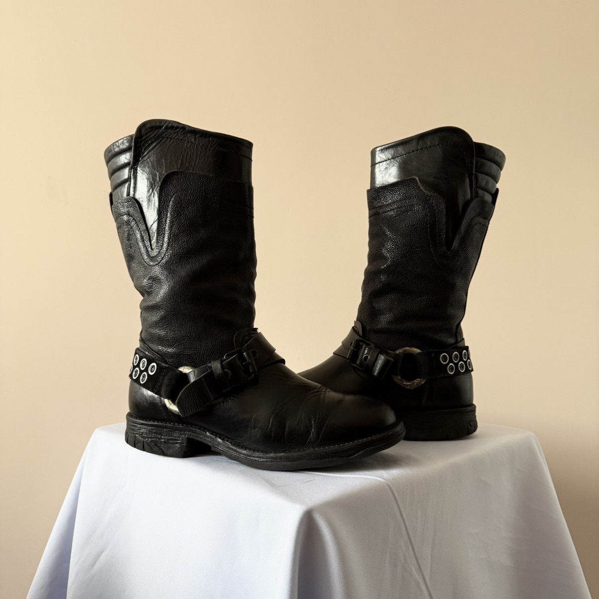 A.S.98 Avantgarde A.S.98 Guidi Yohji Yamamoto Style Biker Boots Size US 6 / IT 36 - 1 Thumbnail
