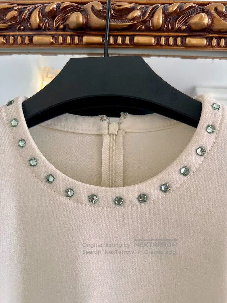 Valentino Valentino Rhinestone wool dress Size S / US 4 / IT 40 - 3 Thumbnail