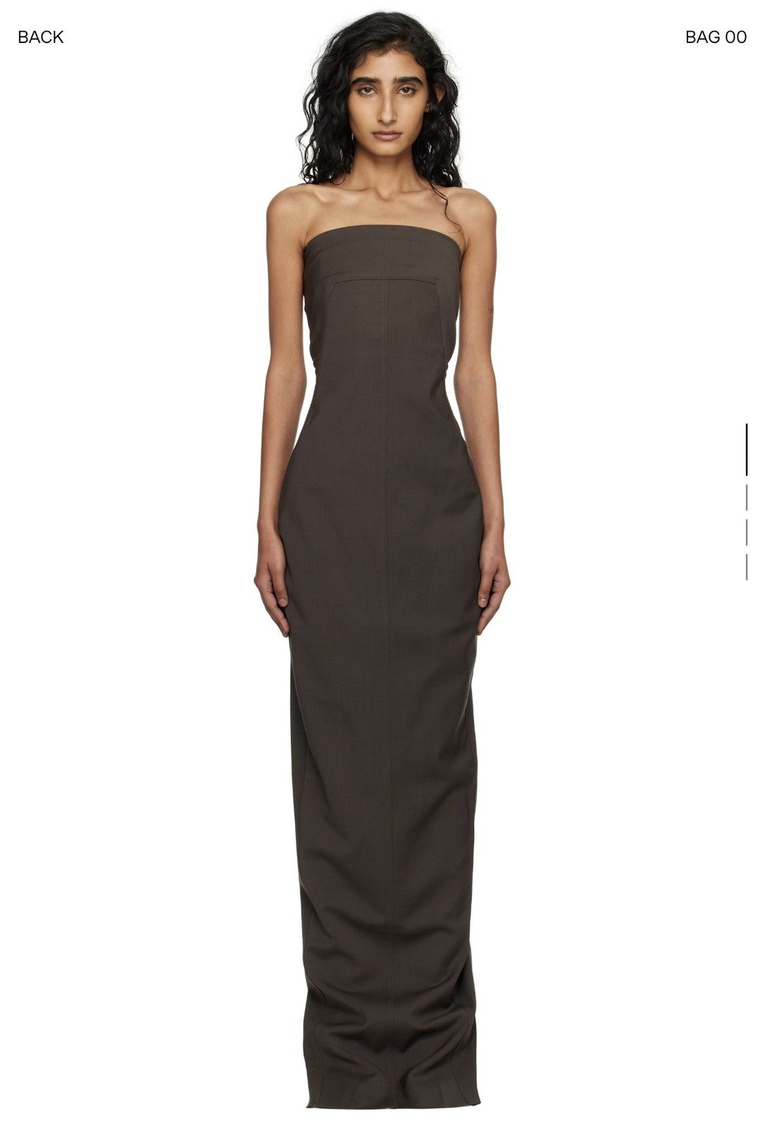 Rick Owens Rick owen's Gray Concordians Buster Maxi Dress Size S / US 4 / IT 40 - 1 Thumbnail