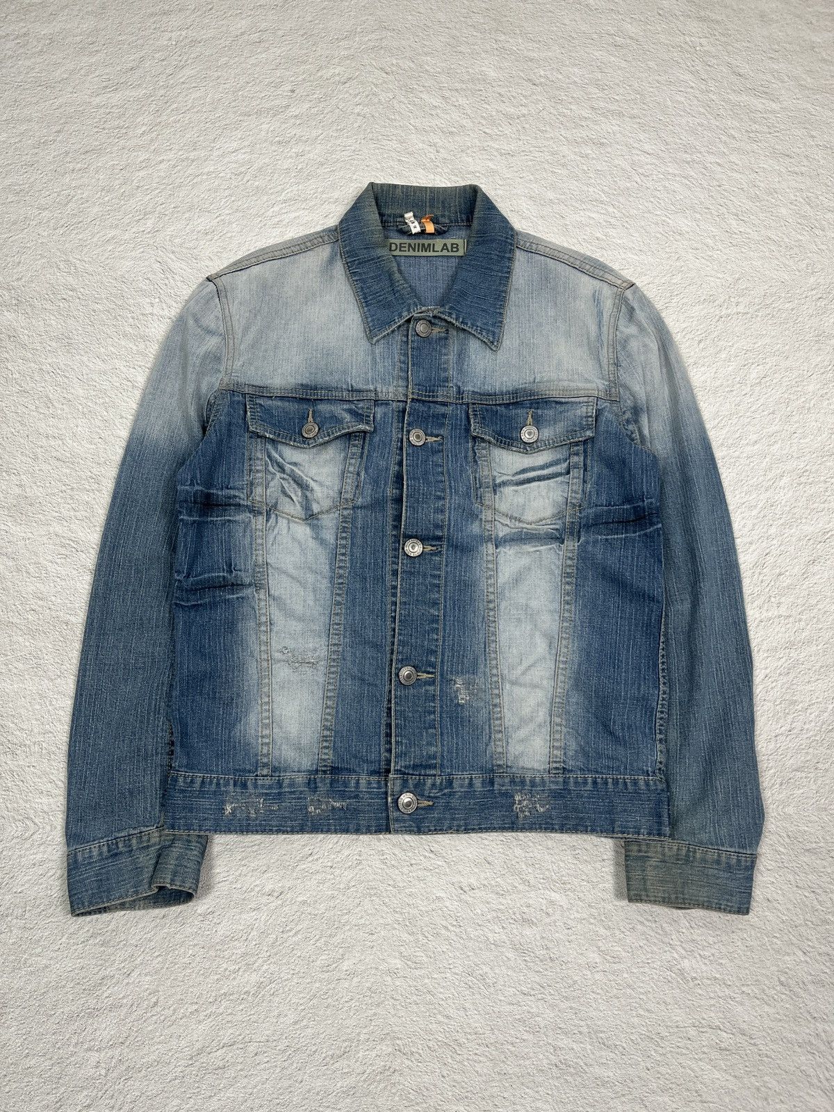 Number (N)ine Denim Lab - Super Washed Denim Jacket Size US L / EU 52-54 / 3 - 1 Thumbnail