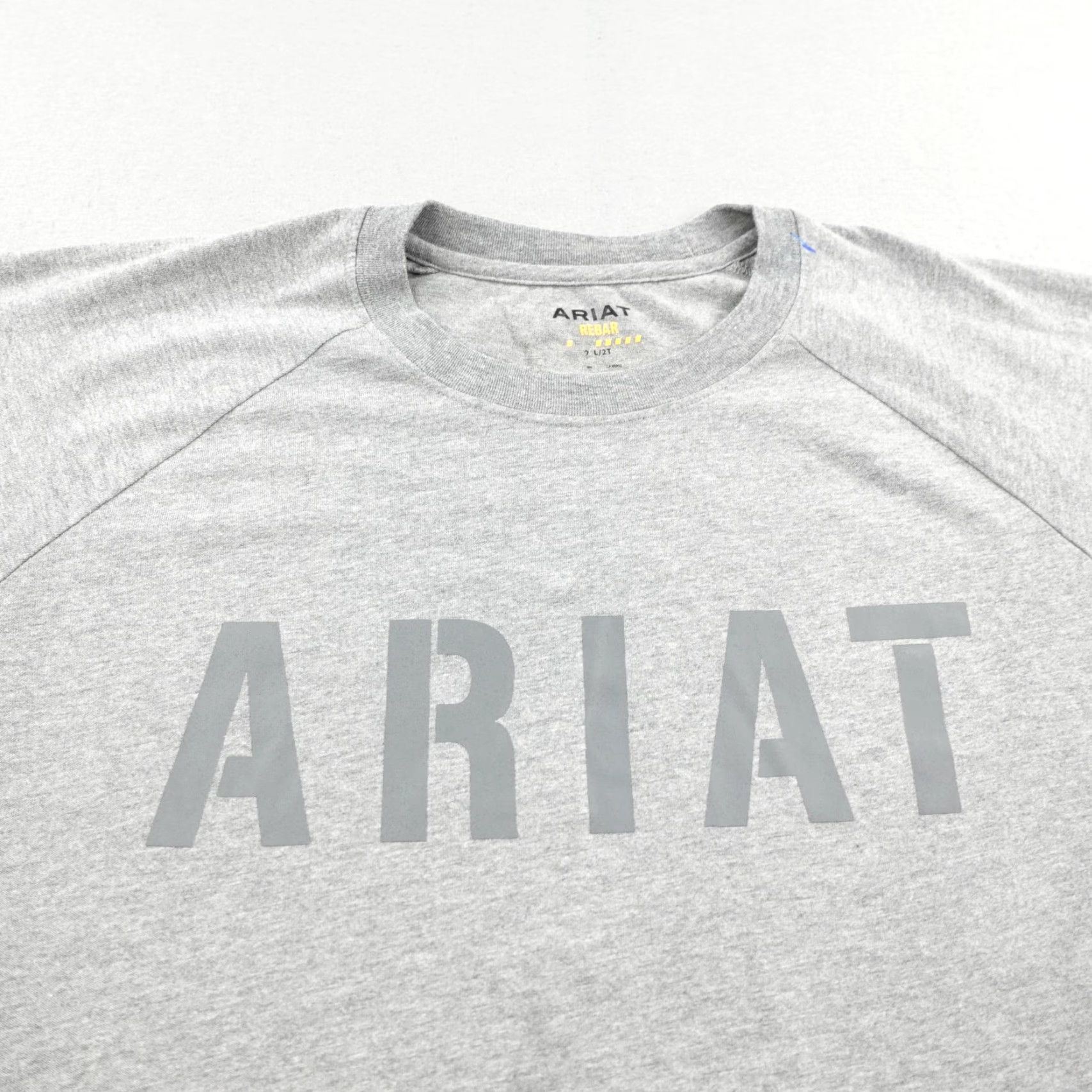 Ariat Ariat Shirt Mens 2XL Tall Gray Rebar Long Sleeve Work Utility Flex Crew Neck Size US XXL / EU 58 / 5 - 2 Thumbnail