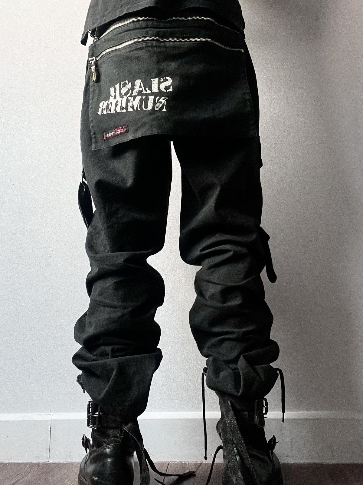 If Six Was Nine Slash Number Avant-Garde Bondage Pants Size US 32 / EU 48 - 4 Thumbnail