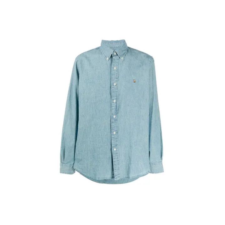 Polo Ralph Lauren Polo Ralph Lauren FW21 Logo Embroidered Solid Shirt Size US M / EU 48-50 / 2 - 1 Thumbnail