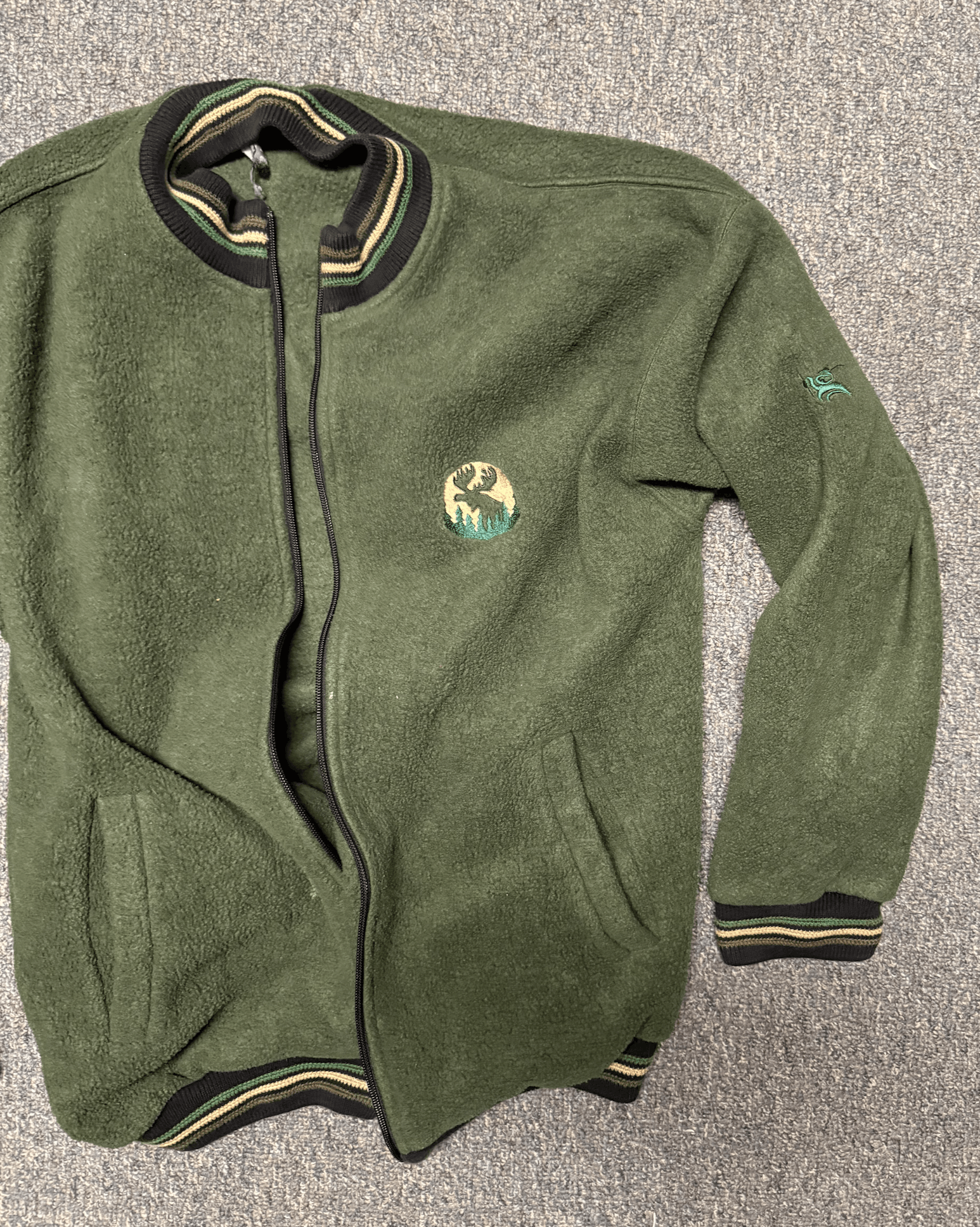 Vintage Unknown Brand Vintage Green Zip-Up Sweater Size US M / EU 48-50 / 2 - 4 Thumbnail