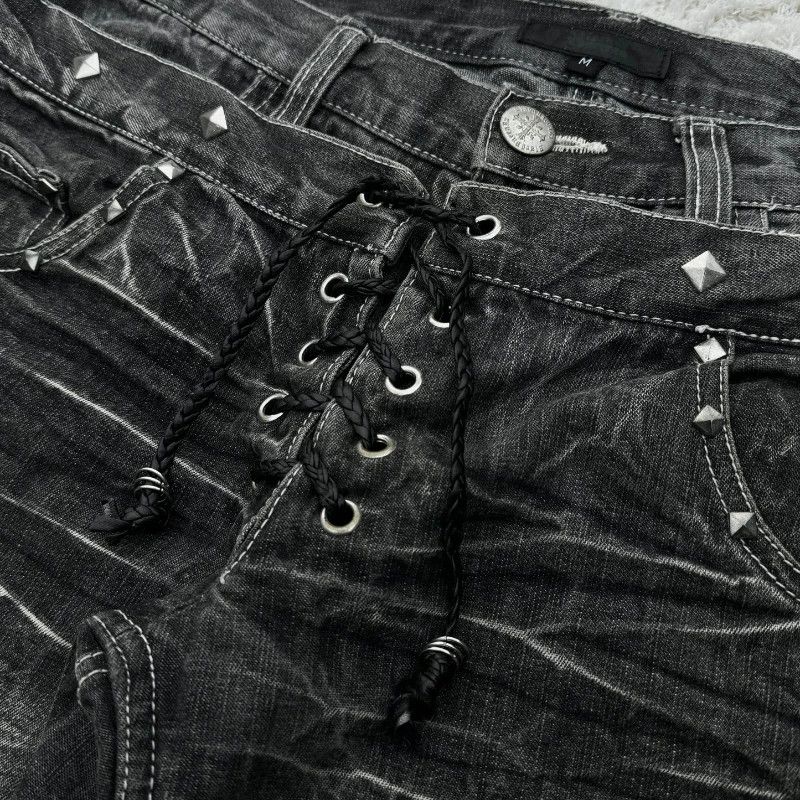 Vintage Gothic Retro Micro Flared Jeans Size US 32 / EU 48 - 5 Thumbnail