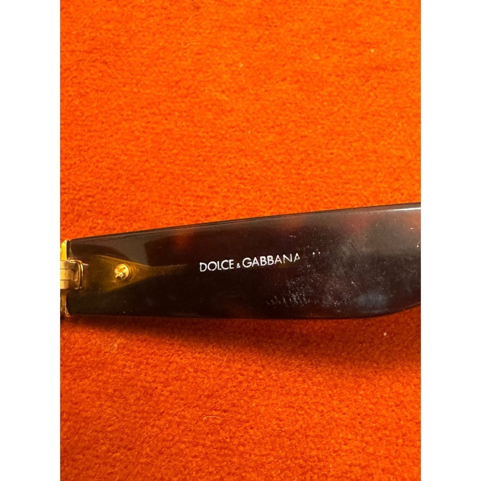 Dolce & Gabbana D&G 6052 Wraparound Sunglasses Brown Tortoise Y2K Italy 135 Size ONE SIZE - 5 Thumbnail
