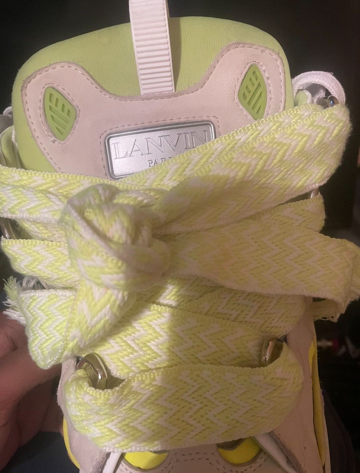 Lanvin lime green and white lanvin curbs Size US 11 / EU 44 - 8 Thumbnail