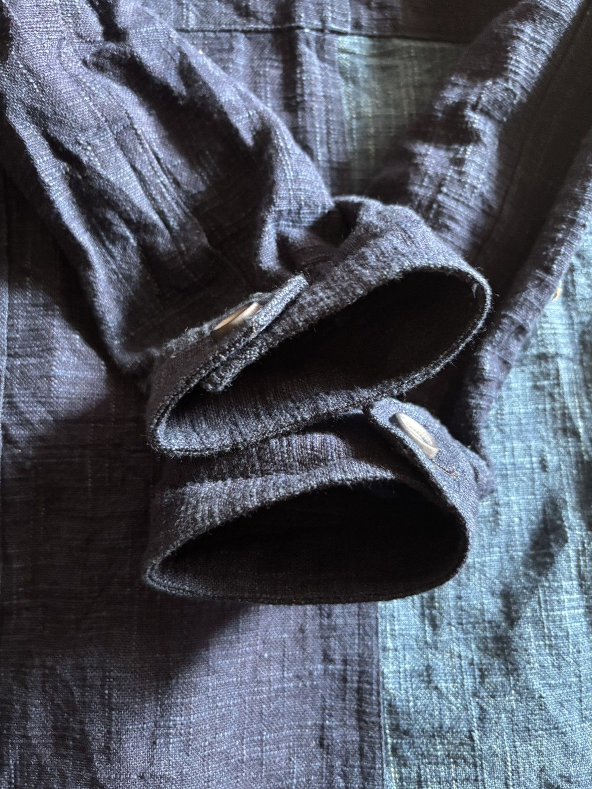 Designer × Japanese Brand Indigo Blue Patchwork Coat Japan Size US L / EU 52-54 / 3 - 5 Thumbnail