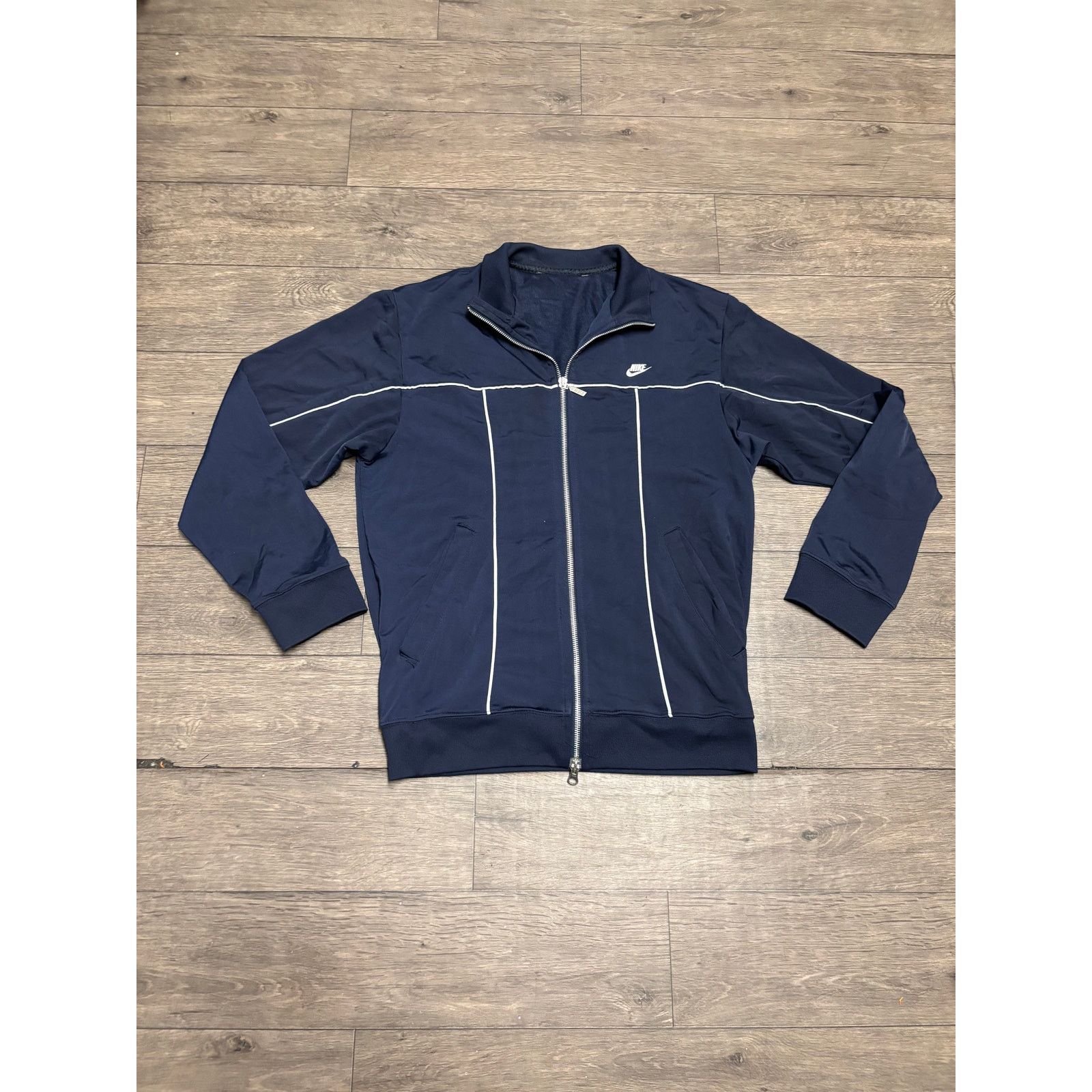 Nike × Vintage Vintage Nike Track Jacket Blue Sz M 00s Size US M / EU 48-50 / 2 - 1 Thumbnail