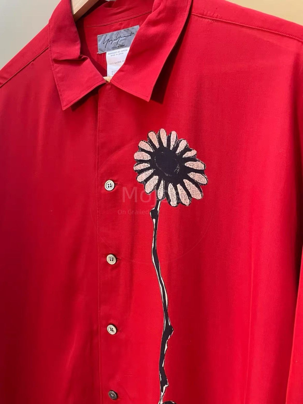 Yohji Yamamoto Yohji Yamamoto Pour Homme 92SS Flower Shirt-2508 Size US M / EU 48-50 / 2 - 3 Thumbnail