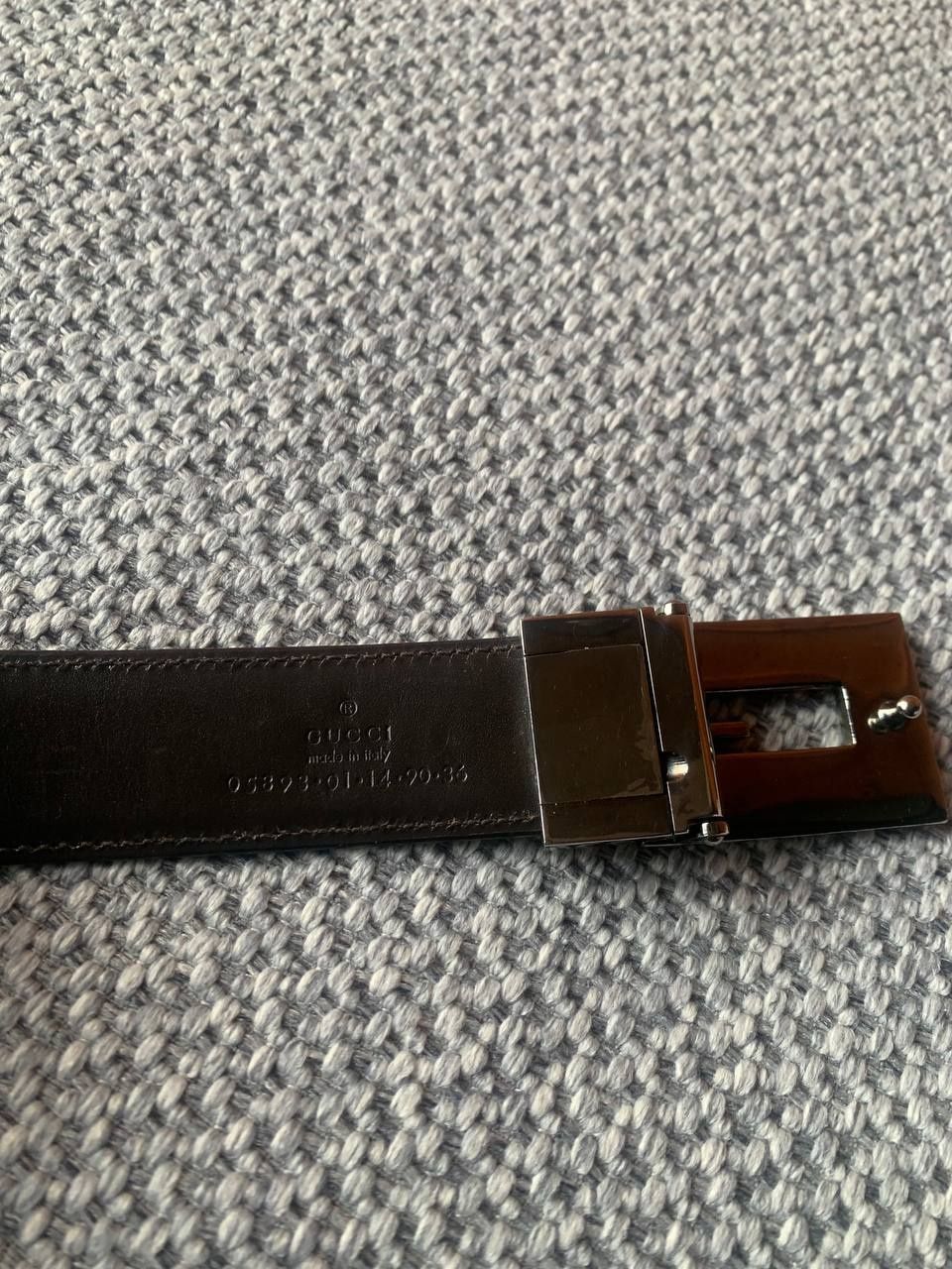 Gucci Gucci Vintage G Logo Leather Belt Size ONE SIZE - 5 Thumbnail