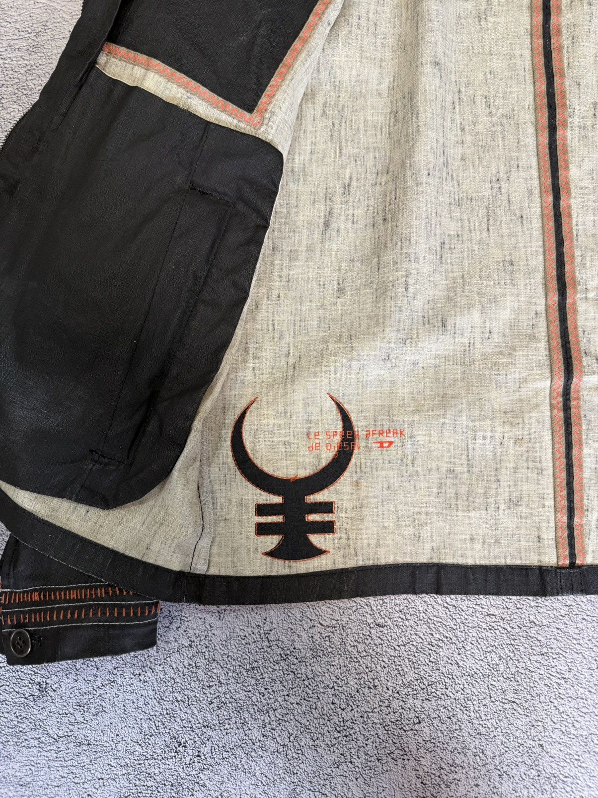 Diesel Vintage Diesel "Le Speed Freak" Jacket Archive Biker Linen Size US L / EU 52-54 / 3 - 6 Thumbnail