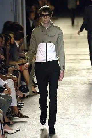 Dior × Hedi Slimane Dior Homme SS07 Runway Cropped Trench Coat Size US S / EU 44-46 / 1 - 5 Thumbnail