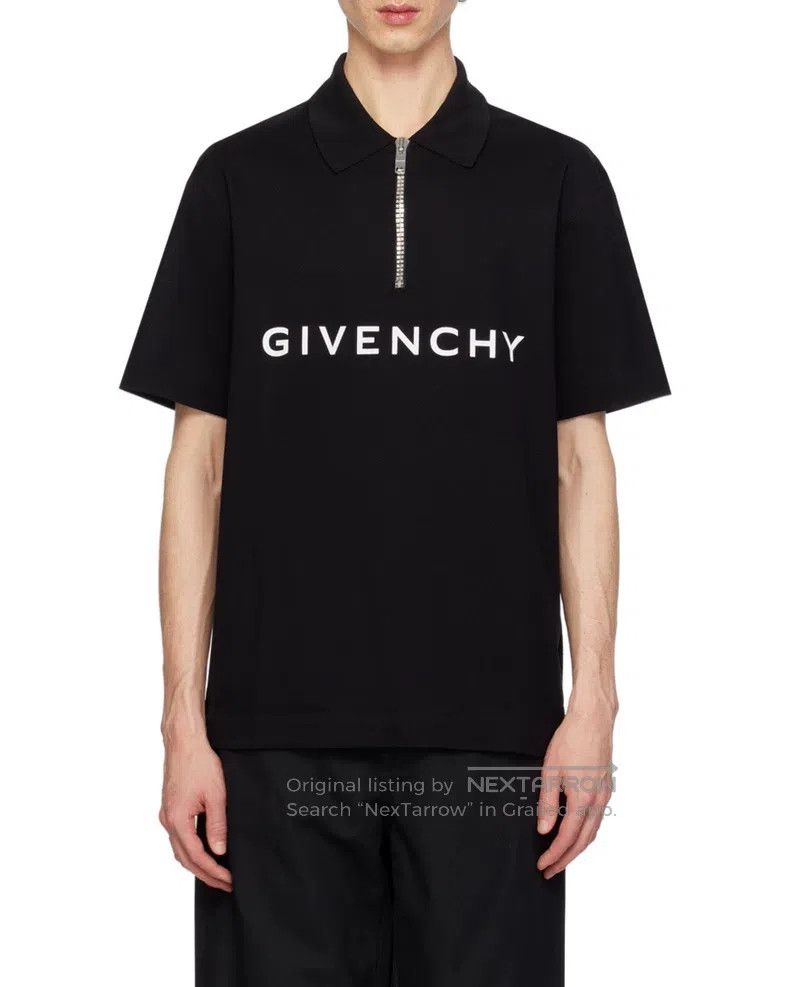 Givenchy Givenchy Archetype series men's zip short-sleeve polo shir Size US XS / EU 42 / 0 - 7 Thumbnail