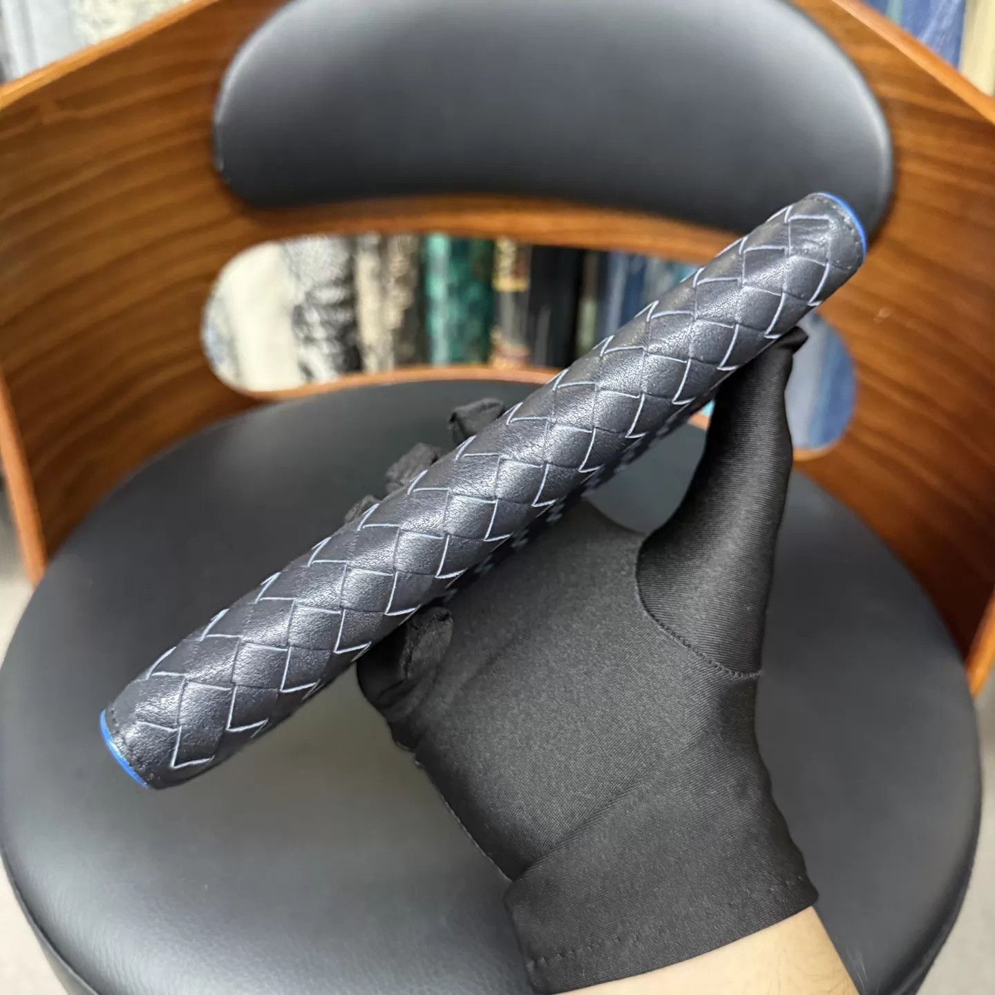 Bottega Veneta BOTTEGA VENETA Blue-Black Classic Woven Wallet Size ONE SIZE - 4 Thumbnail
