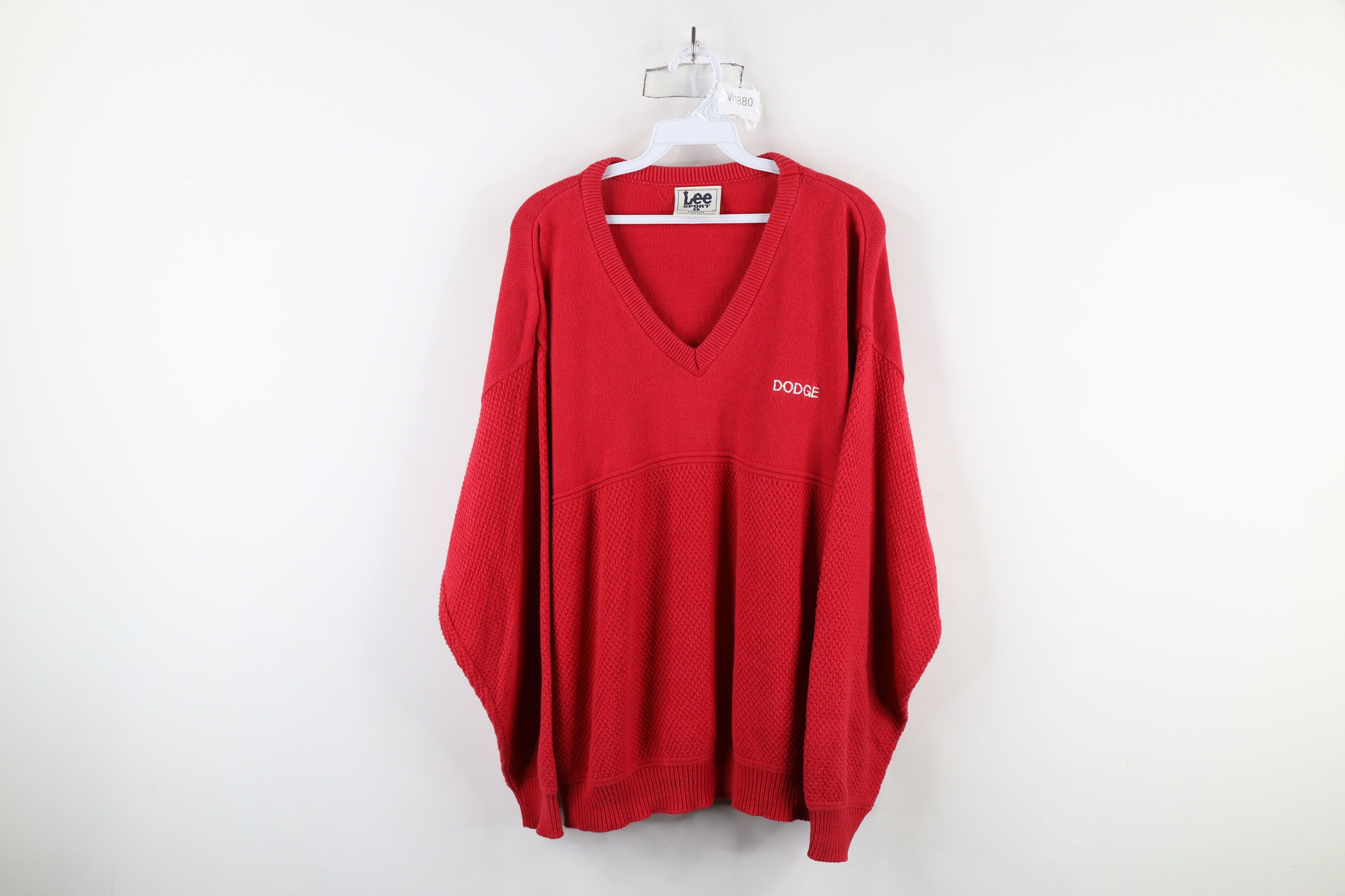Vintage Vintage 90s Streetwear Out Dodge Car Motors Knit Sweater USA Size US L / EU 52-54 / 3 - 1 Thumbnail