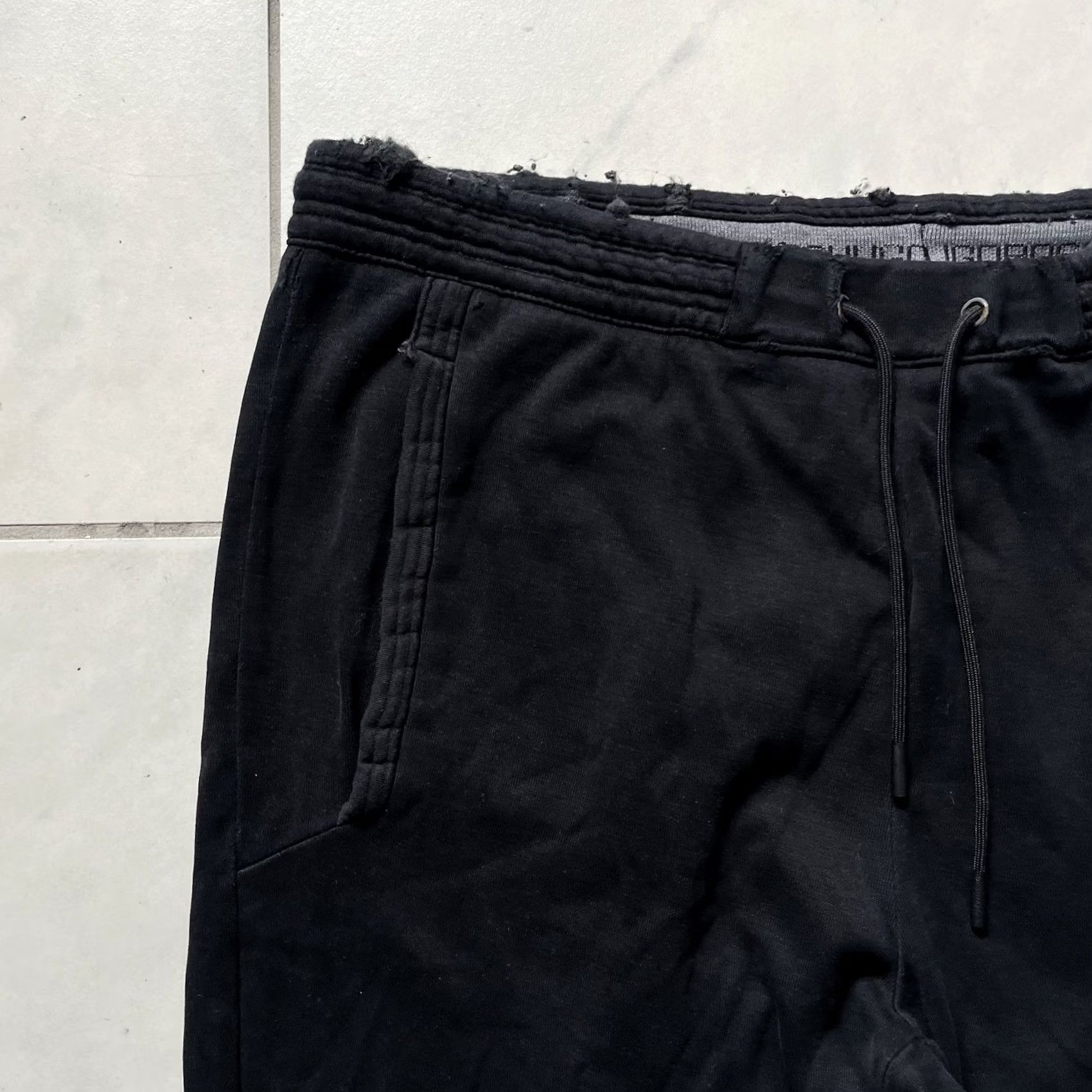 Hugo Boss HUGO BOSS Sweatpants Jogger XL Mens Cotton Spandex Pocket Drawstring Black 36x30 Size US 36 / EU 52 - 6 Thumbnail