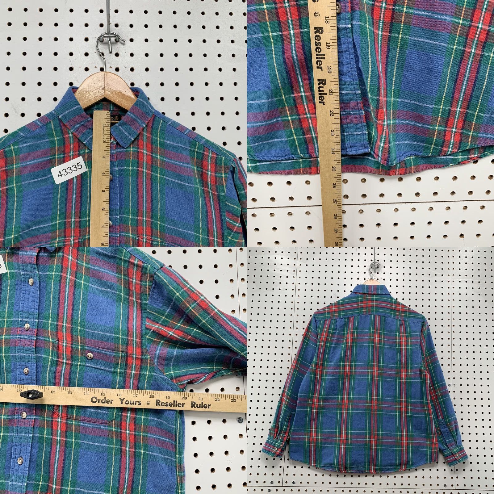 Eddie Bauer VTG Eddie Bauer Plaid Button-Up Shirt Women S 12 Blue Long Sleeve Cotton Made USA Ladies Shirt 90s Style Mens Women? Size XL / US 12-14 / IT 48-50 - 8 Thumbnail