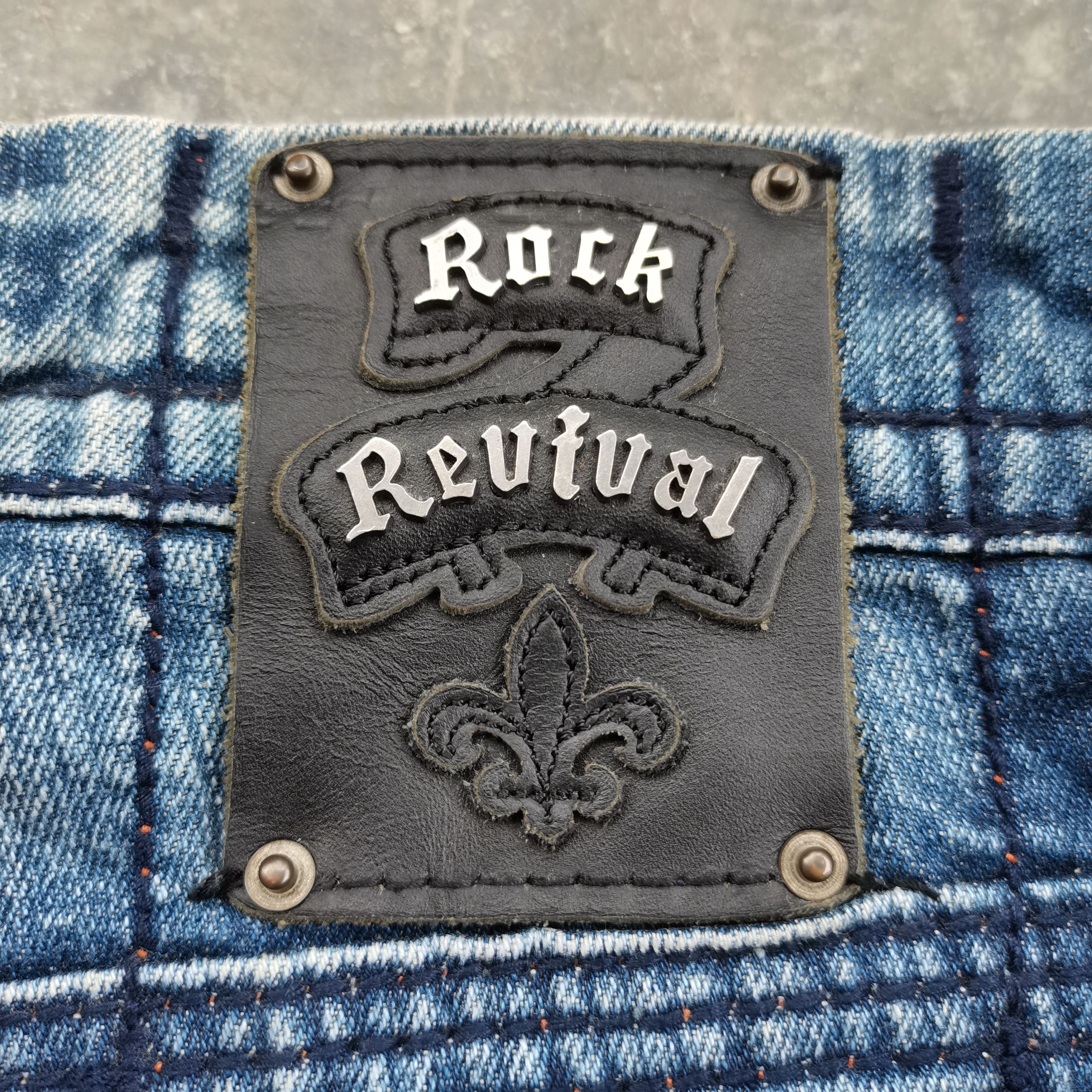 Rock Revival Vintage ROCK REVIVAL Timothy Straight Cyberpunk Skater Jeans Size US 33 - 14 Thumbnail