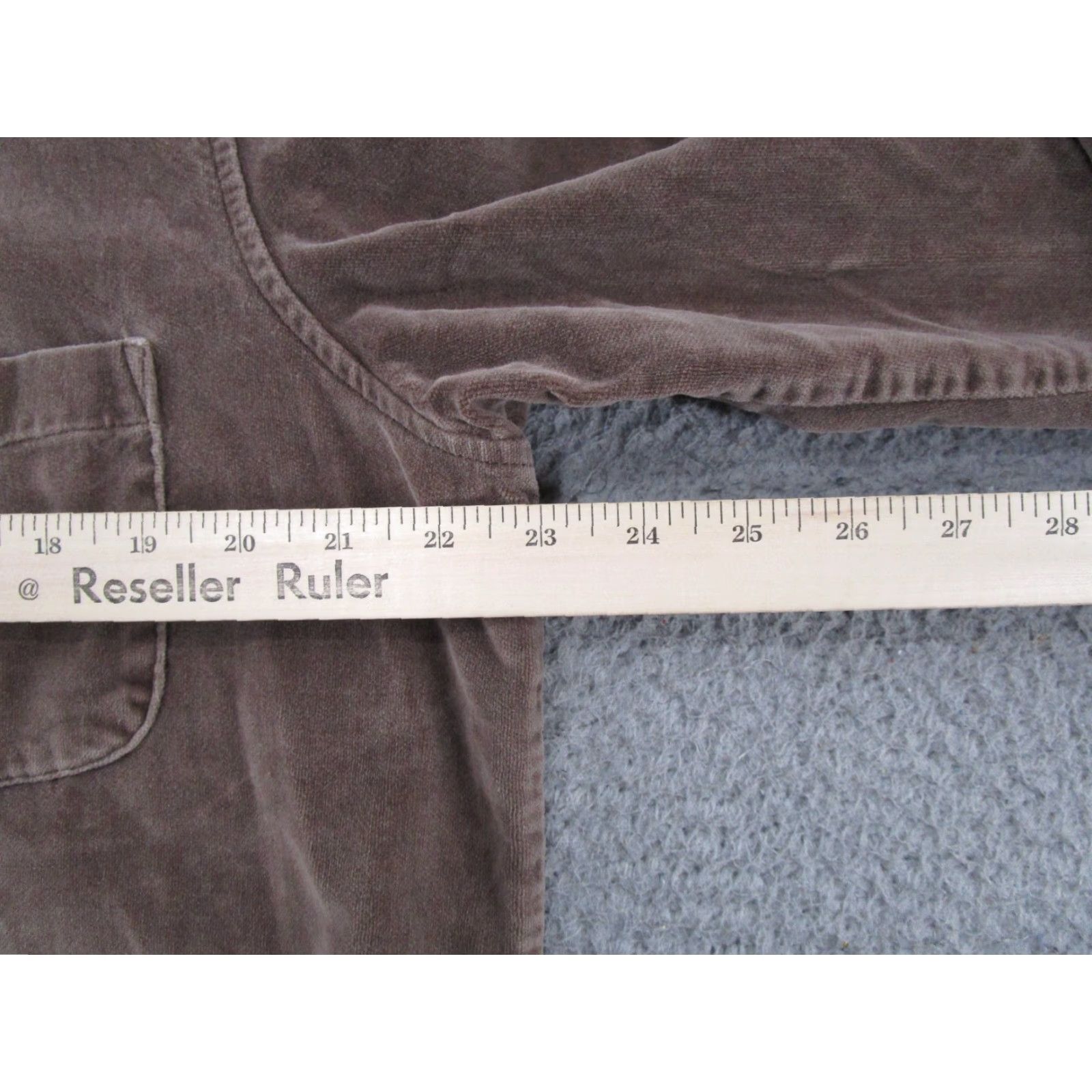 Vintage VINTAGE LL Bean Shirt Button-Up Velour Long Sleeve Brown 90s Retro 100% Cotton Women Size L Size L / US 10 / IT 46 - 7 Thumbnail