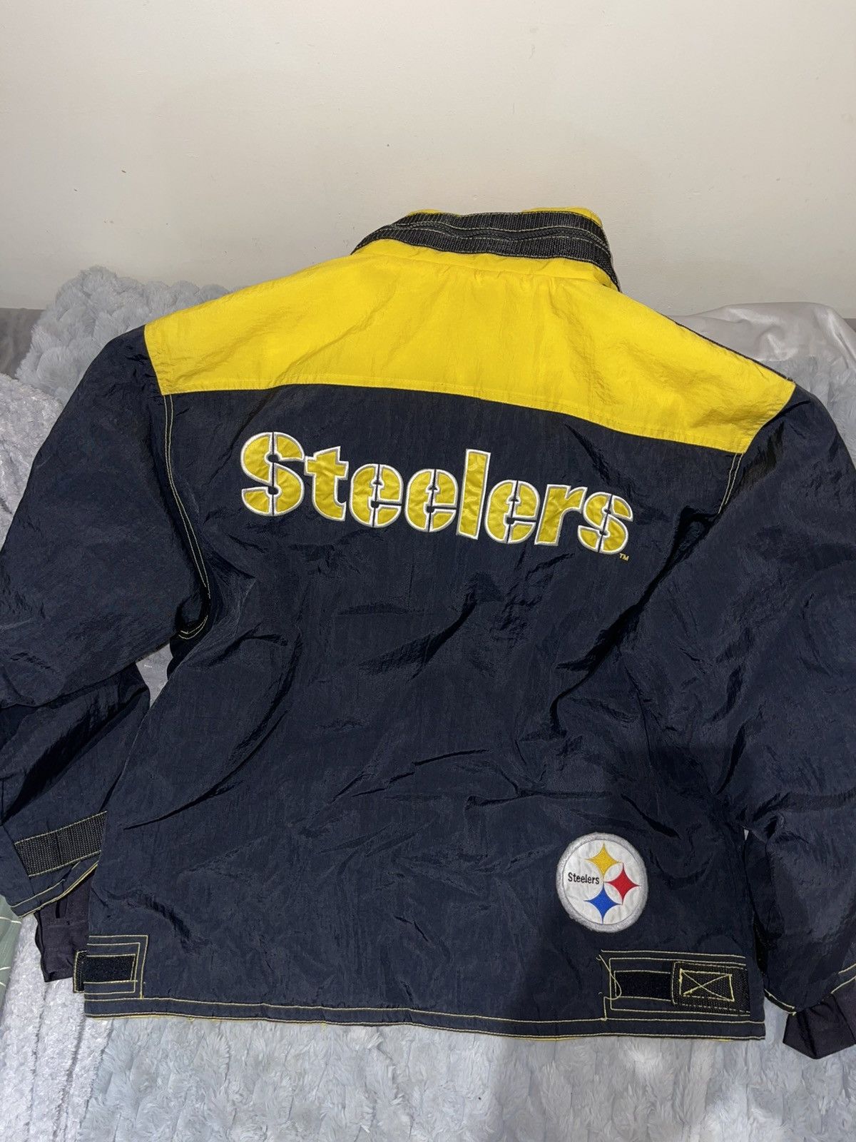 Champion Steelers Fleece Lined Champion Puffer Jacket Black Yellow Size US XXL / EU 58 / 5 - 6 Thumbnail