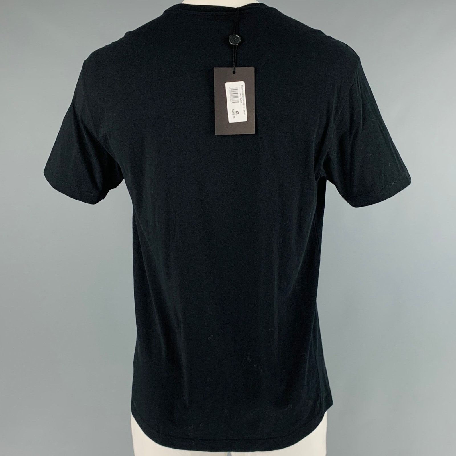 Viktor & Rolf VIKTOR & ROLF Size XL Black Print Cotton One Pocket T-shirt Size US XL / EU 56 / 4 - 4 Thumbnail