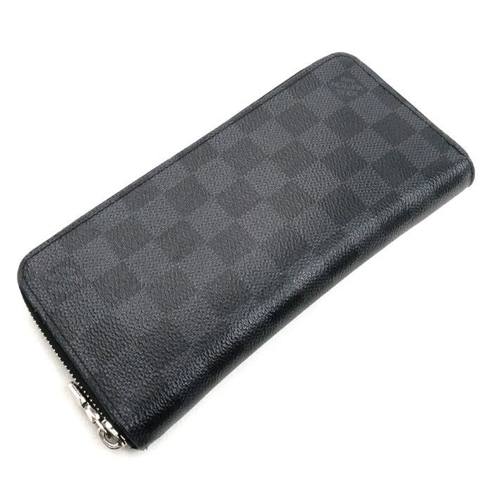 Louis Vuitton Louis Vuitton Louis Vuitton Zippy Wallet Vertical Damier Graphite Long Wallet Canvas Long Wallet N63095 Size ONE SIZE - 1 Thumbnail