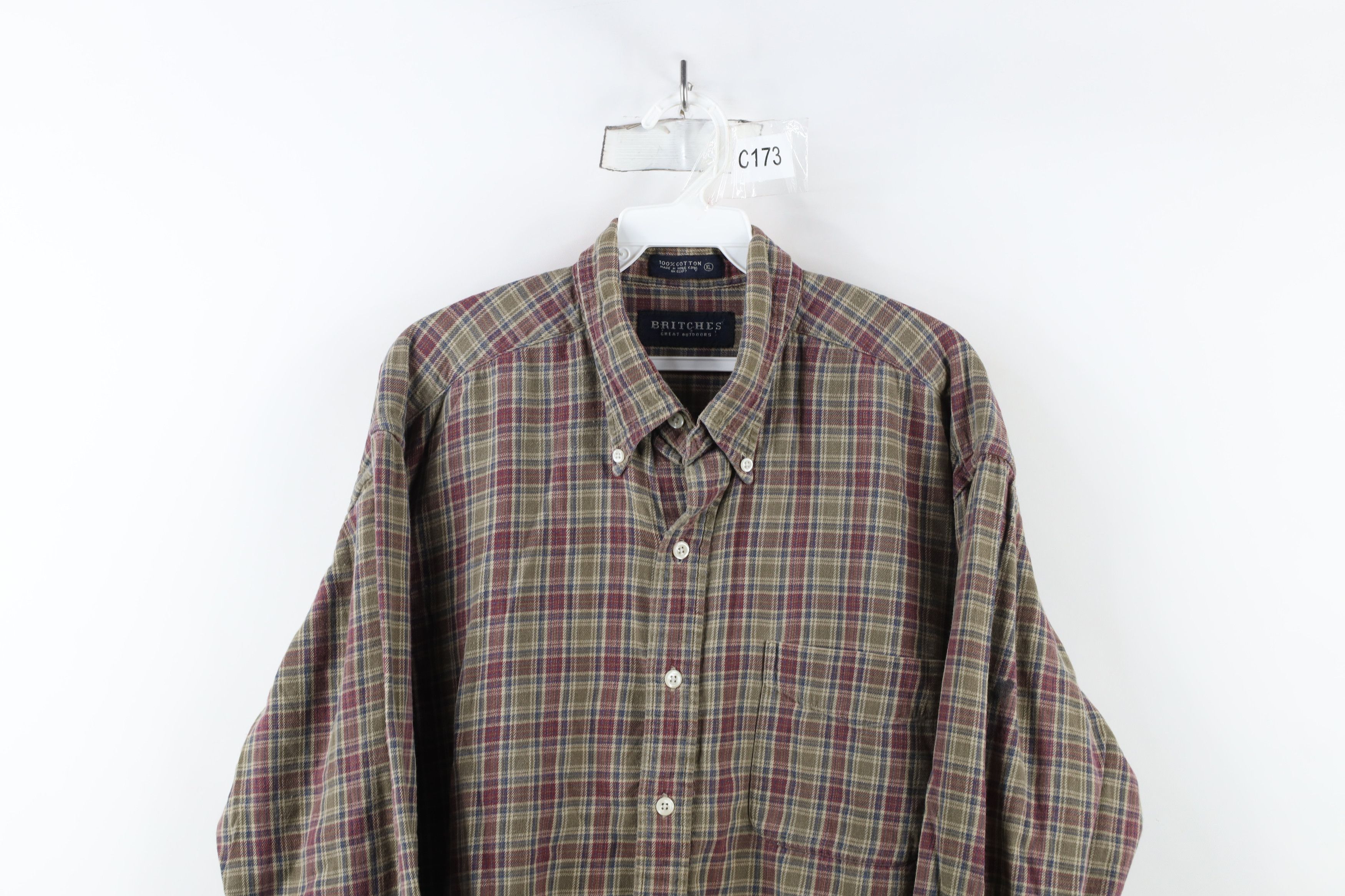 Vintage Vintage 90s Streetwear Collared Button Down Shirt Plaid Size US XL / EU 56 / 4 - 2 Thumbnail