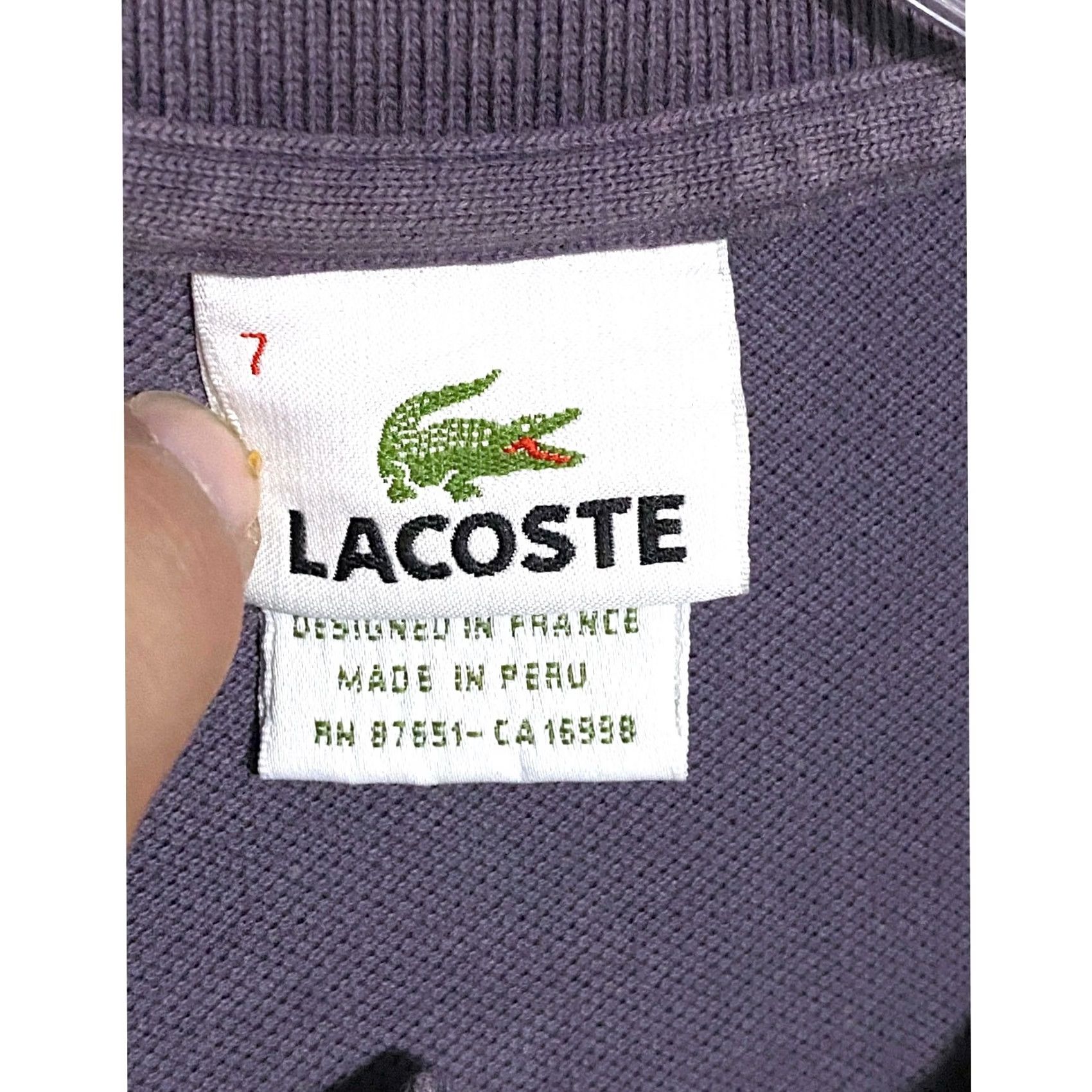 Lacoste Lacoste Polo Shirt Men 2XL Gray Pique 7 Crocodile Logo Preppy Classic Golf Old Money Shirt Mens Size US XXL / EU 58 / 5 - 6 Thumbnail