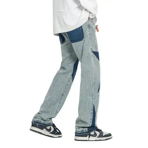Japanese Brand × Jean STAR Embroidery Stacked Denim Jeans Size US 32 / EU 48 - 4 Thumbnail