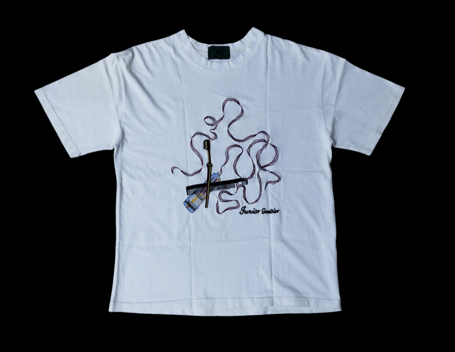 Jean Paul Gaultier × Vintage Vintage junior gaultier embroidery t-shirt Size US M / EU 48-50 / 2 - 1 Thumbnail
