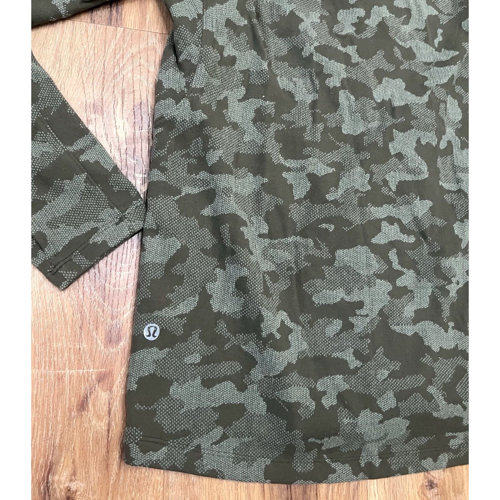 Lululemon Lululemon Hoodie Mens Small Green Campouflage Surge Warm Jacquard Sweatshirt Full Zip Running Size US S / EU 44-46 / 1 - 6 Thumbnail