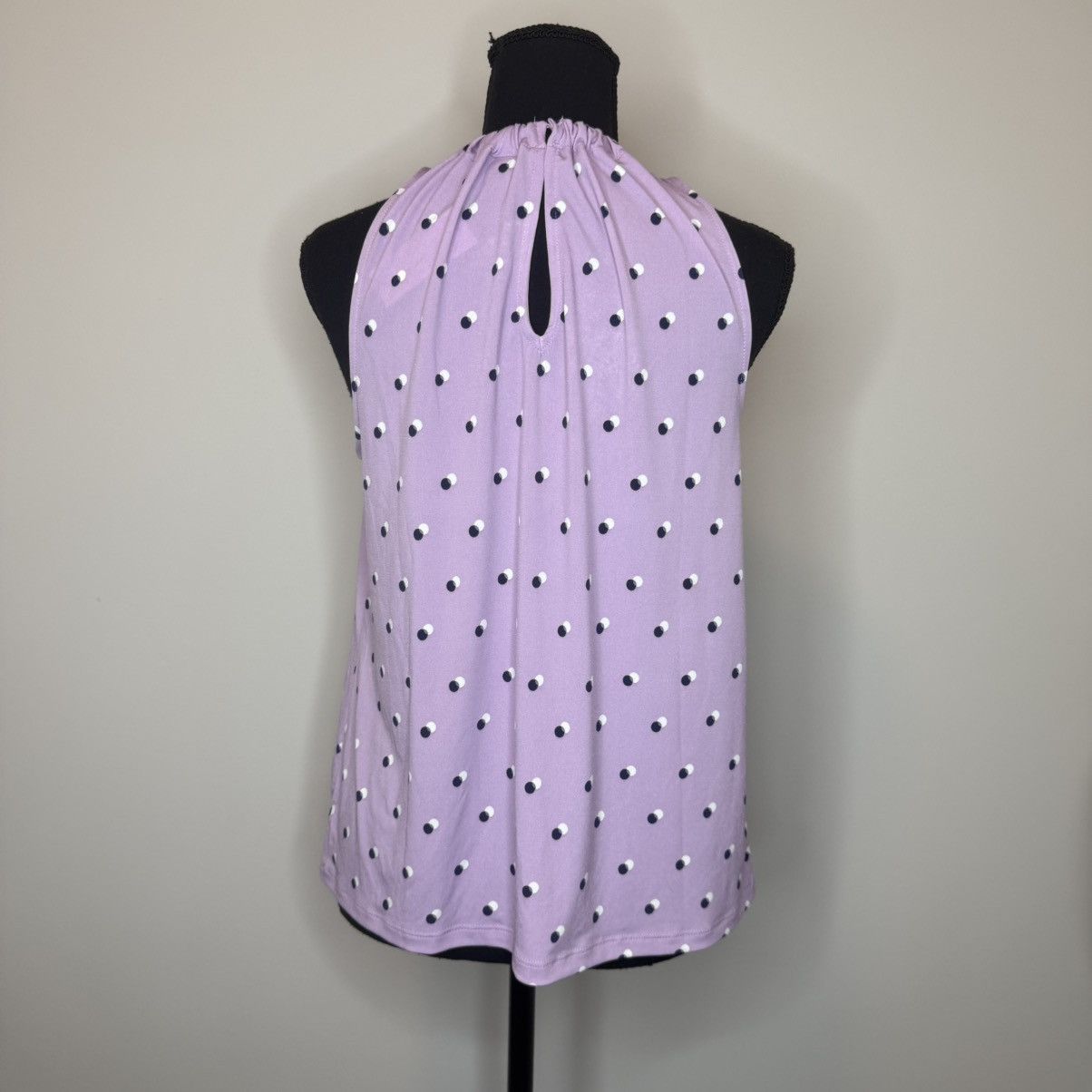 Ann Taylor Ann Taylor Lavender Polka Dot Halter Camisole Size S / US 4 / IT 40 - 3 Thumbnail