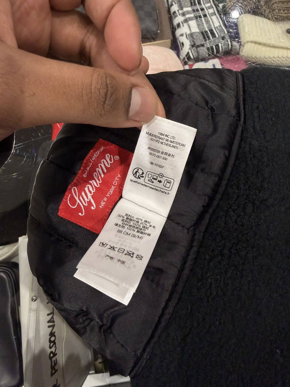 Supreme Supreme Shearling Trooper Black Size: S/M Size ONE SIZE - 7 Thumbnail