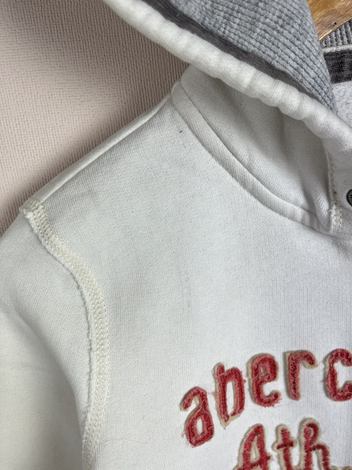 Abercrombie & Fitch Abercrombie & Fitch Y2K Muscle Women's Zip Up Hoodie White Size L / US 10 / IT 46 - 6 Thumbnail