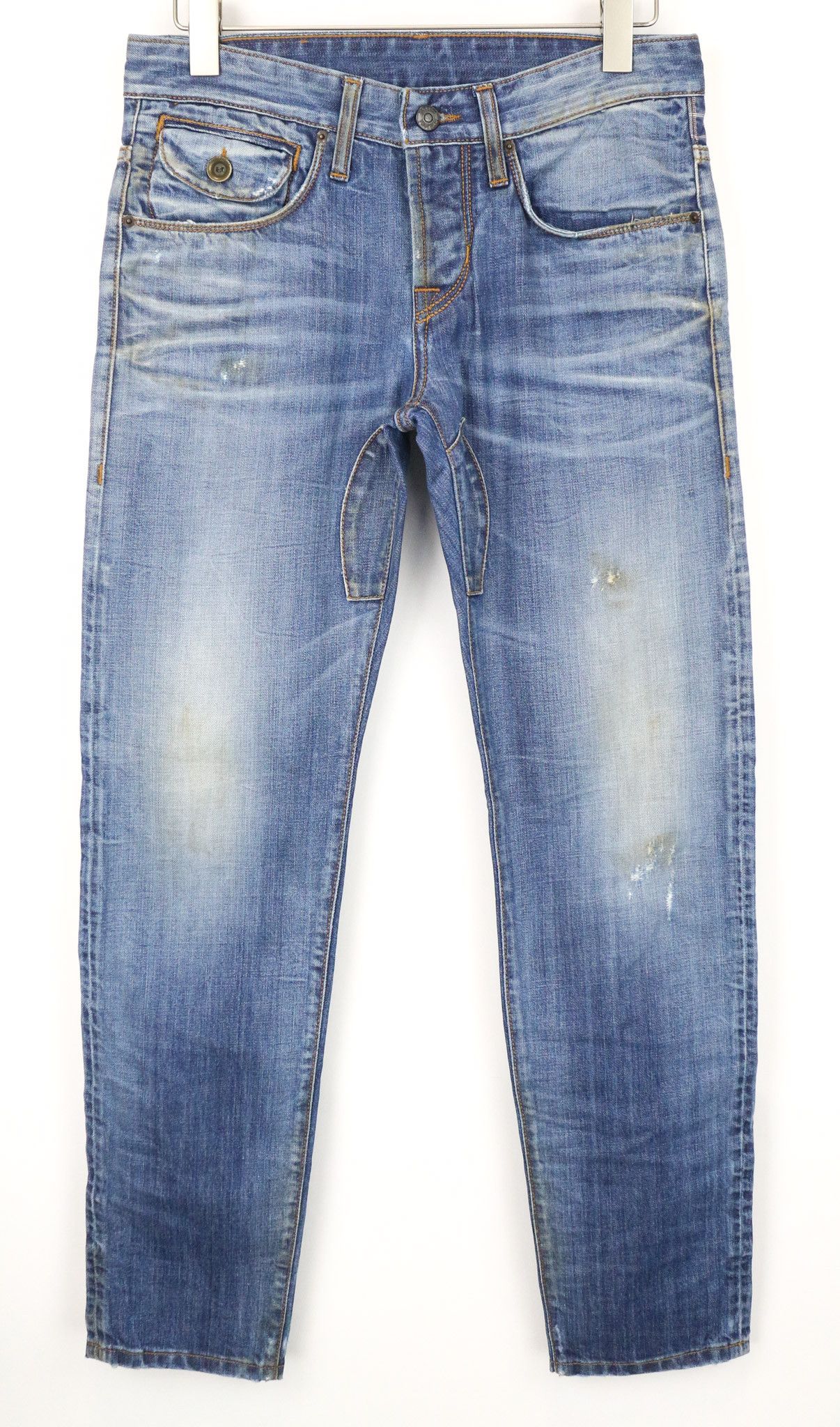 Takeshy Kurosawa W30 Blue Slim Washed Cotton Jeans 74806 Size US 30 / EU 46 - 1 Thumbnail