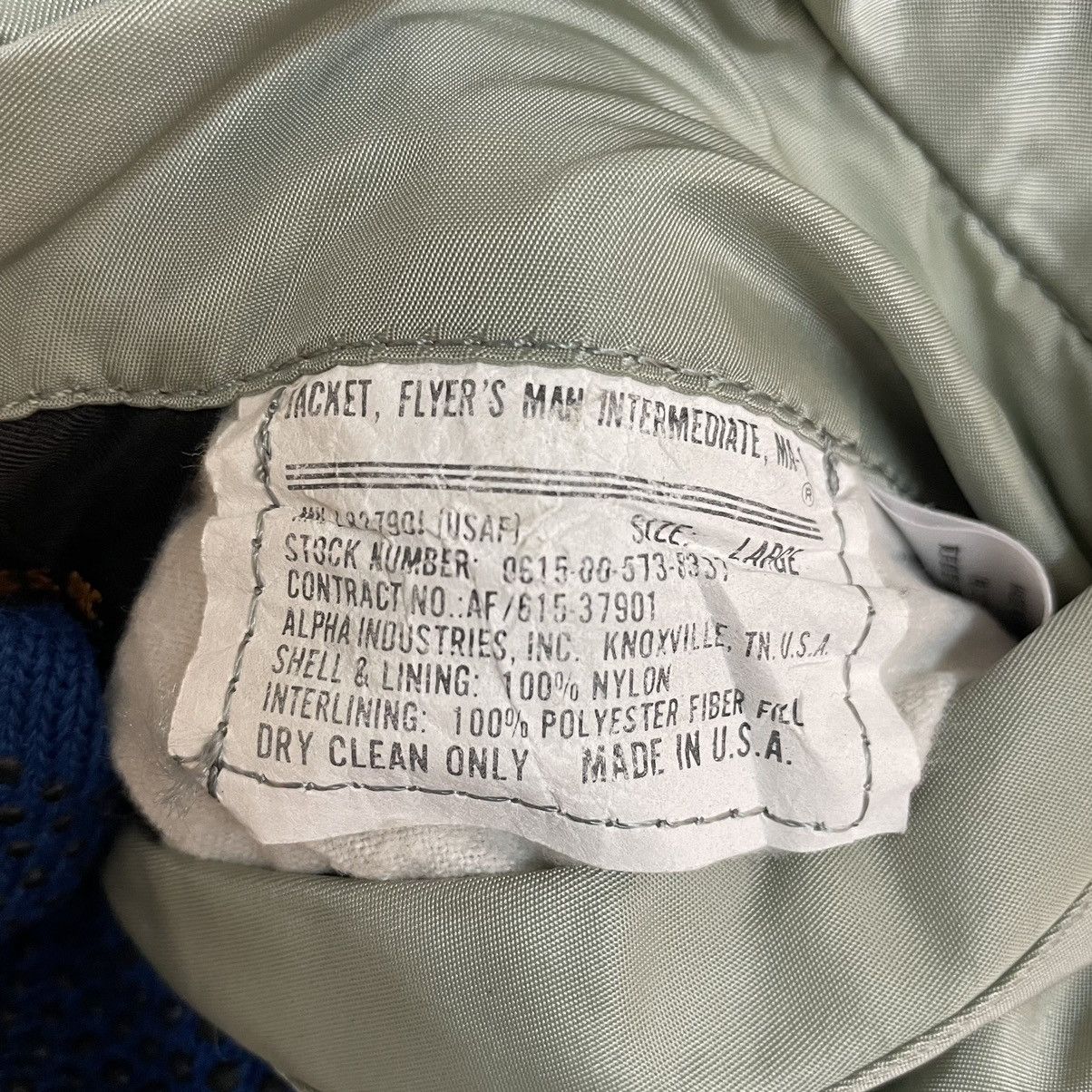 Alpha Industries 💥ALPHA INDUSTRIES MILITARY RIOT BOMBER FLIGHT JACKET Size US XL / EU 56 / 4 - 11 Thumbnail