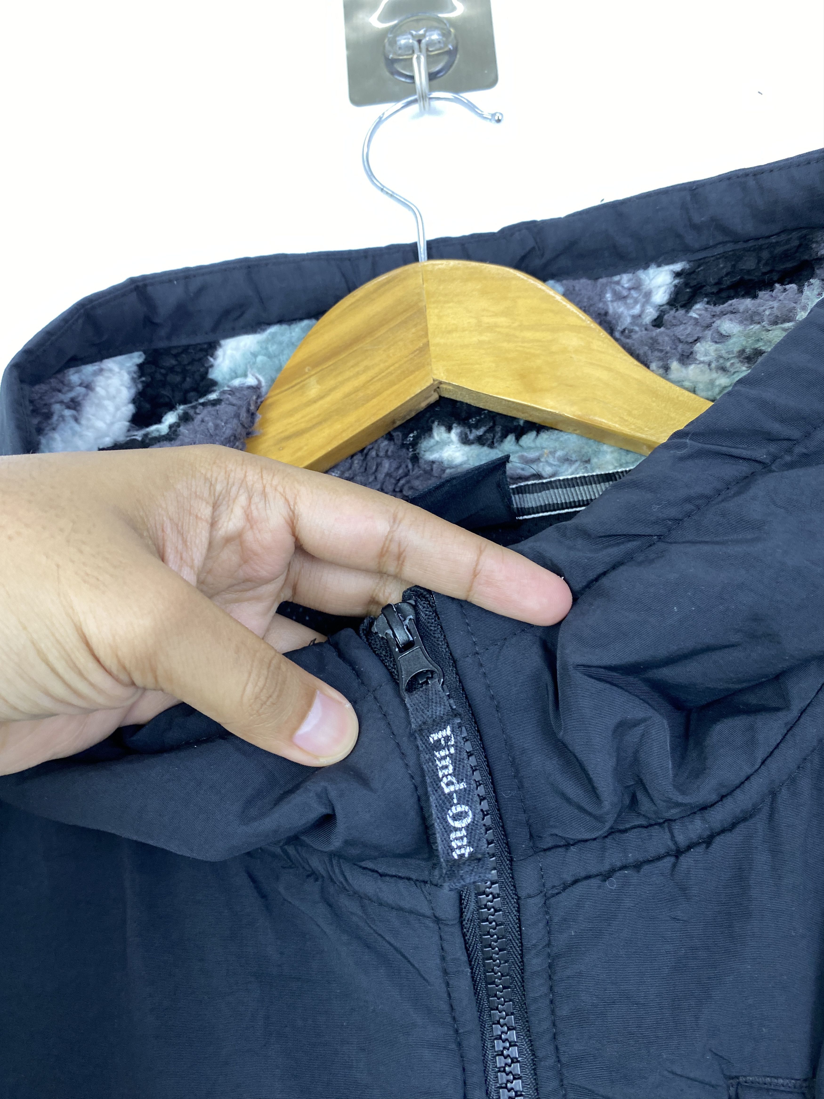 Japanese Brand Vintage Find Out Camo Sherpa Hoodie Jacket JA0236 Size US XL / EU 56 / 4 - 9 Thumbnail