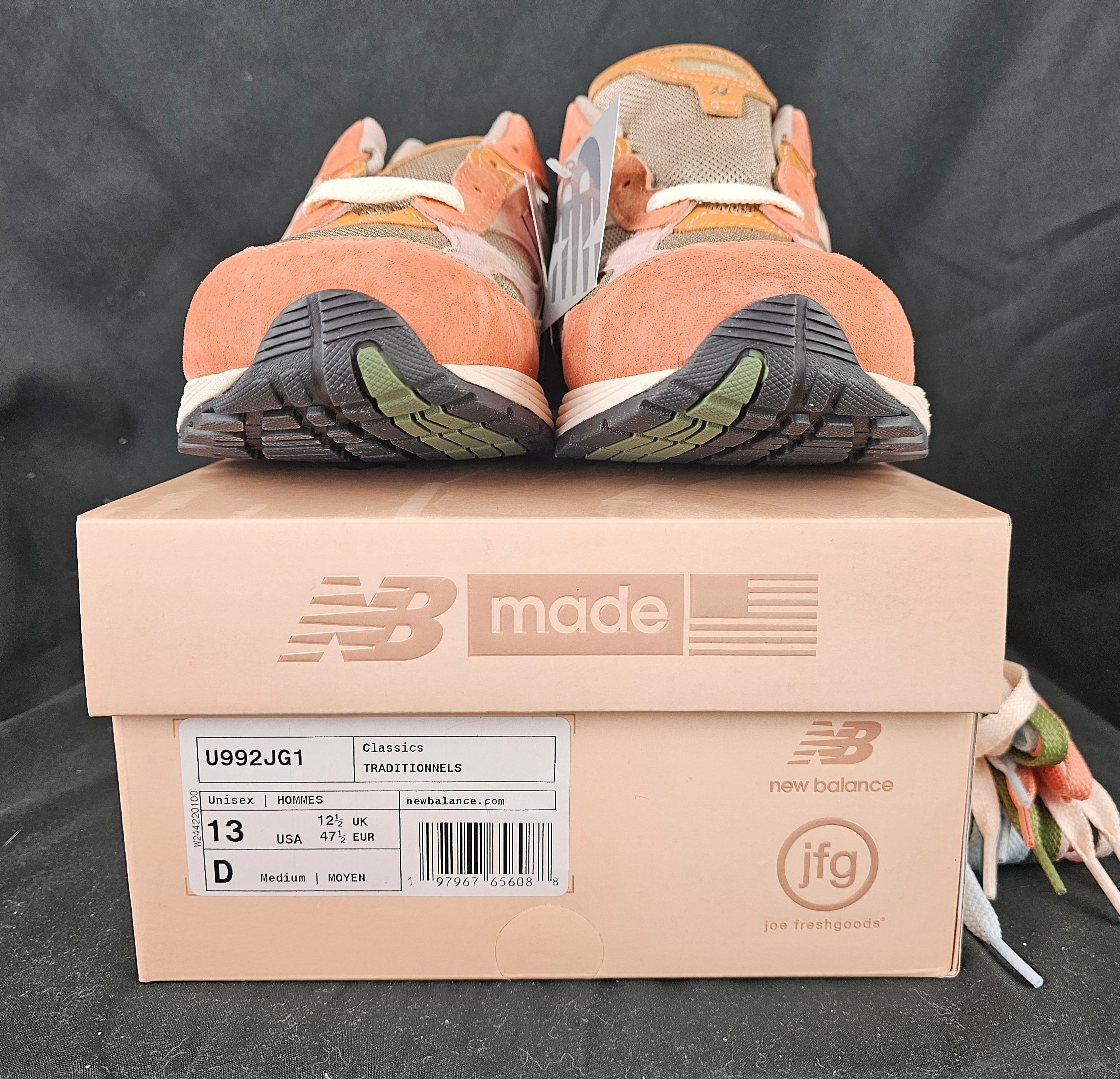 Joe Freshgoods SIGNED BOX Joe Freshgoods x New Balance 992 MiUSA Aged Well Size US 13 / EU 46 - 9 Thumbnail