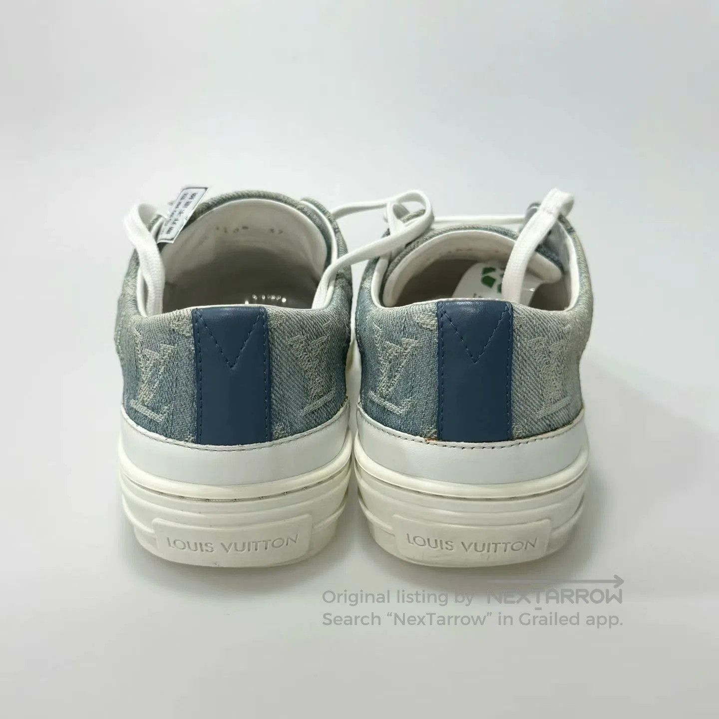 Louis Vuitton louis vuitton blue denim canvas shoes. Size US 6 / EU 39 - 5 Thumbnail