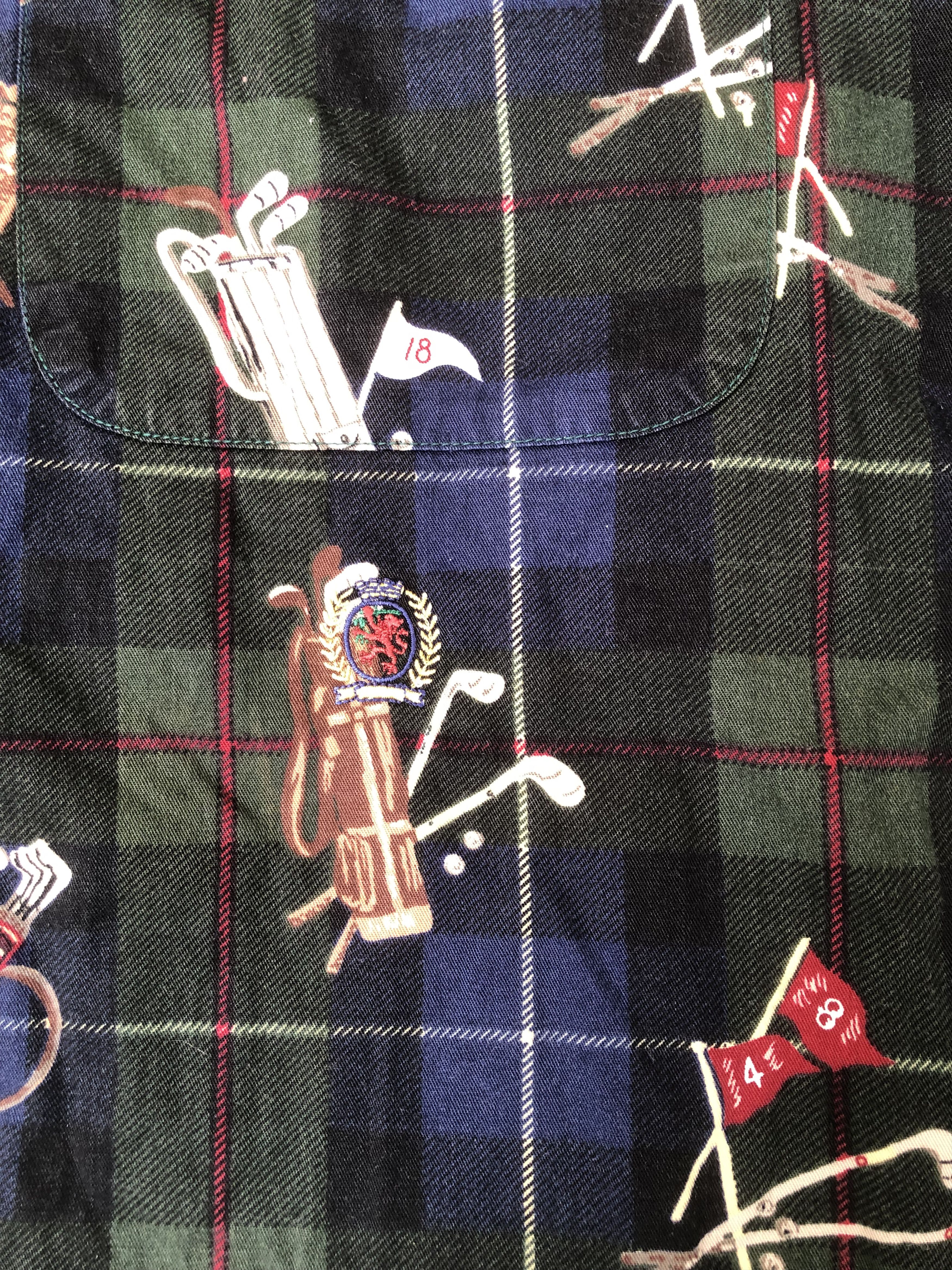 Tommy Hilfiger Vintage TOMMY HILFIGER Overprint Button Shirt Size US XL / EU 56 / 4 - 9 Thumbnail