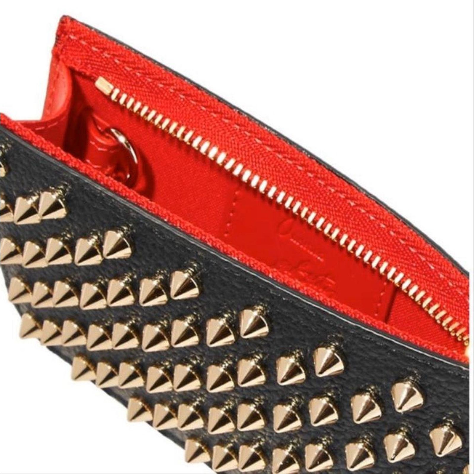 Christian Louboutin CHRISTIAN LOUBOUTIN Panettone spiked card holder key case Size ONE SIZE - 5 Thumbnail