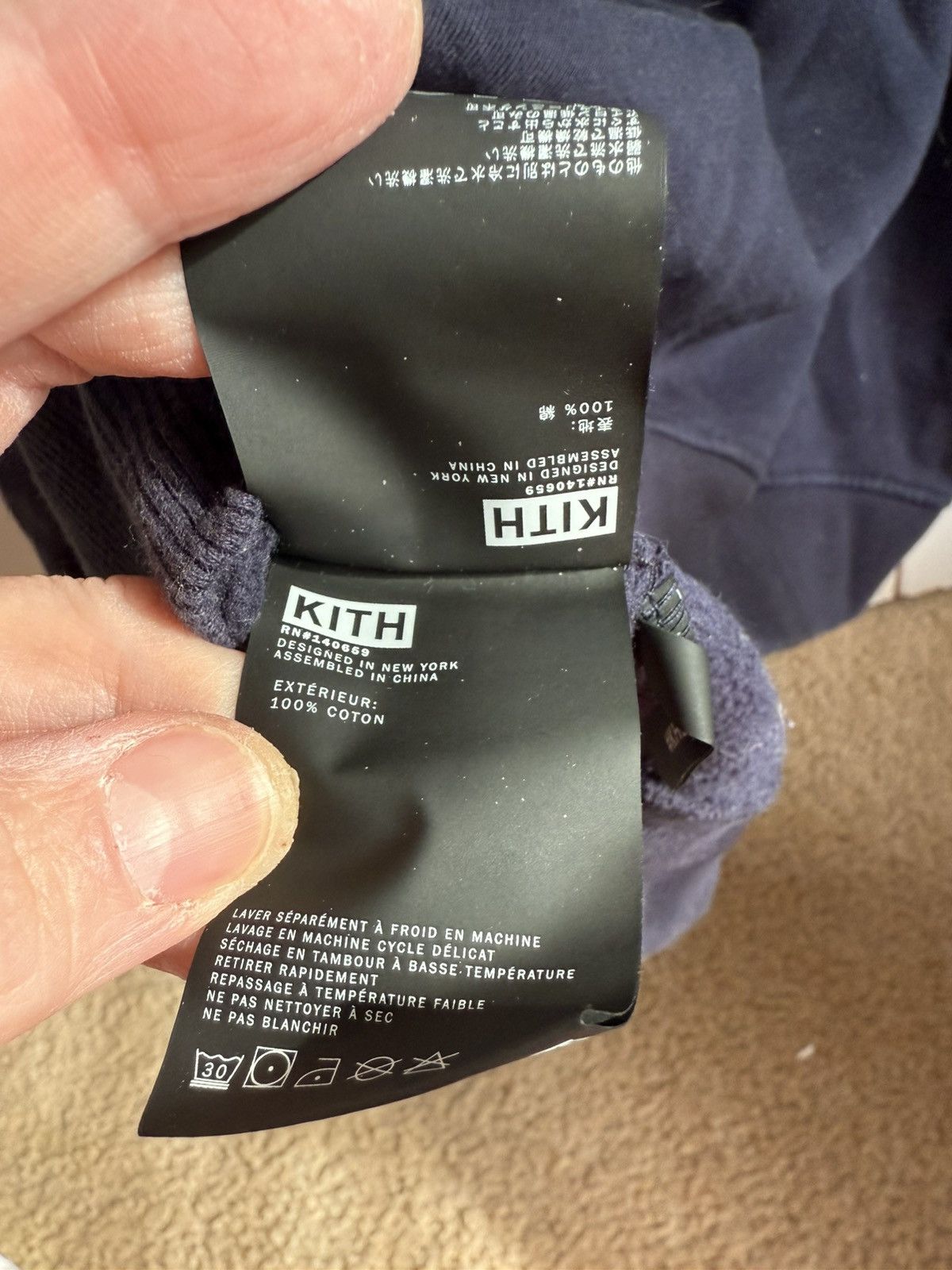 Kith Kith Williams II Hoodie - Navy - XXL Size US XXL / EU 58 / 5 - 8 Thumbnail