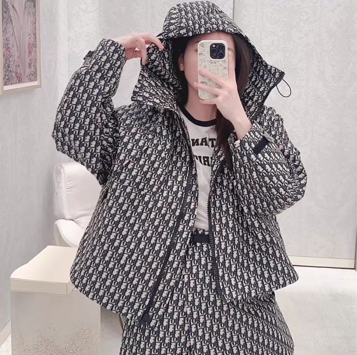 Dior Dior New Oblique Hooded Shell Jacket Size L / US 10 / IT 46 - 8 Thumbnail