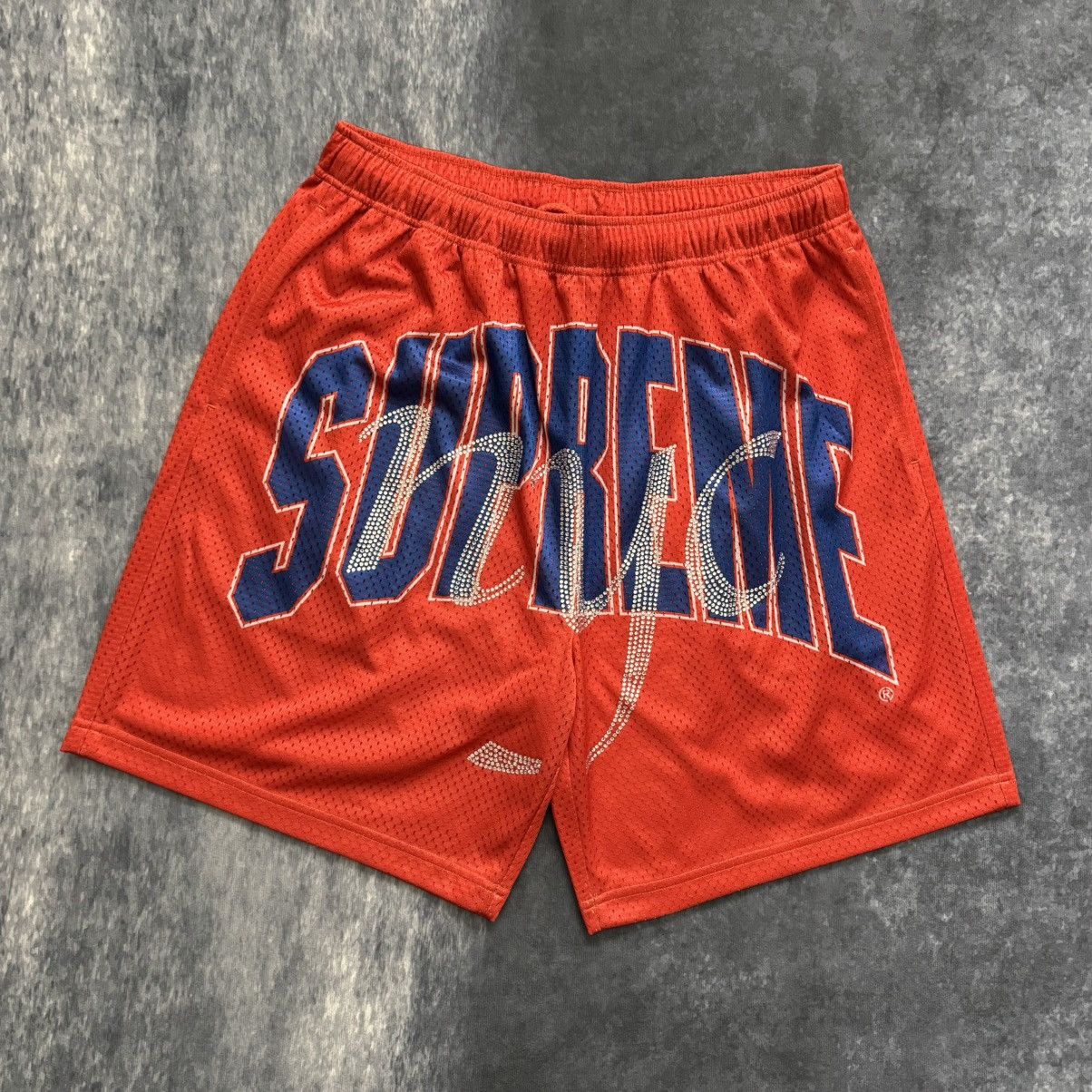 Supreme Supreme SS26 Paneled Water Shorts Blue Camo Size Small New